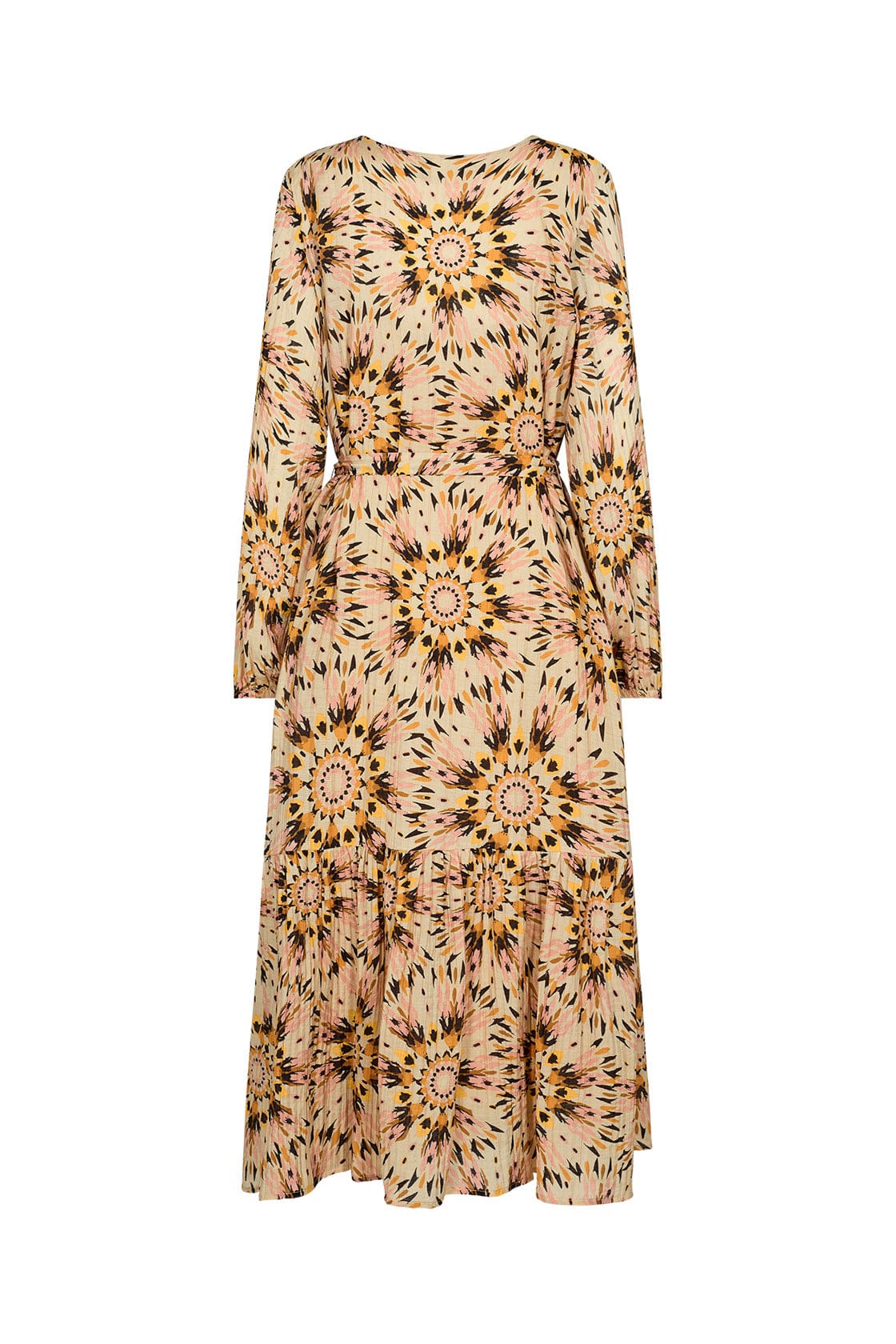 Mirra Printed Midi Dress - Golden Yellow Combi - Image 5