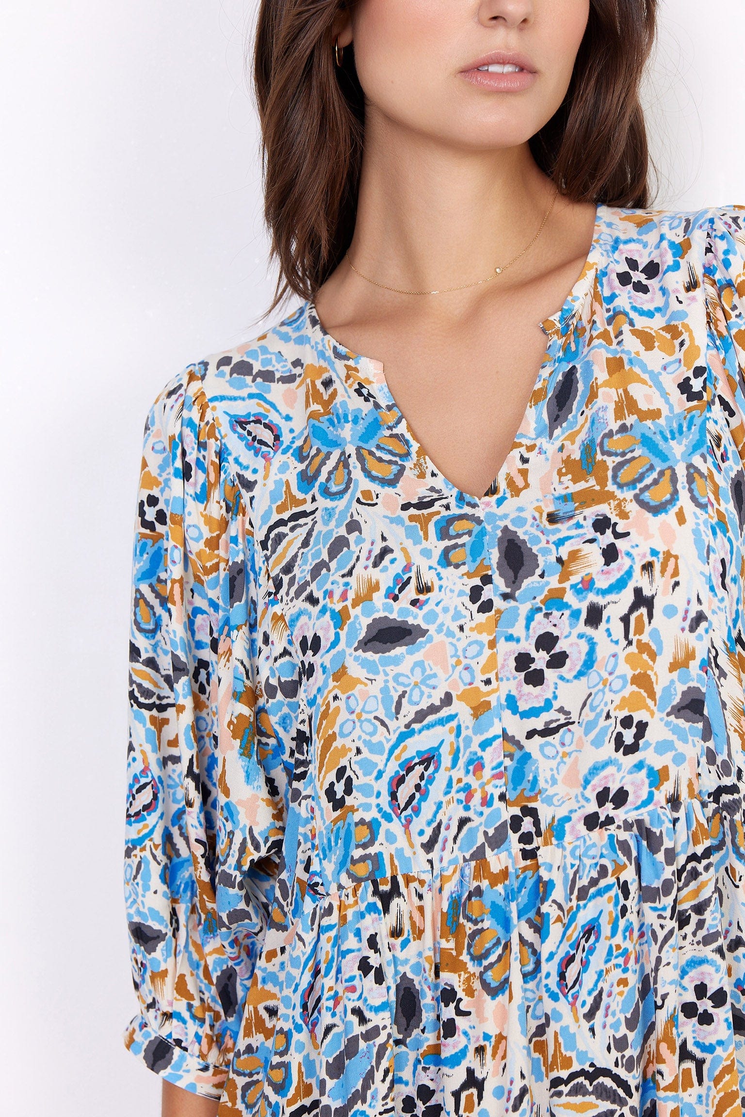Mitra Dress - Bright Blue Combi - Image 2