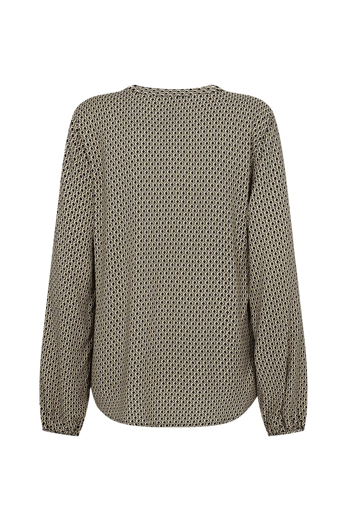 Namra Printed Blouse - Dark Olive Combi - Image 5