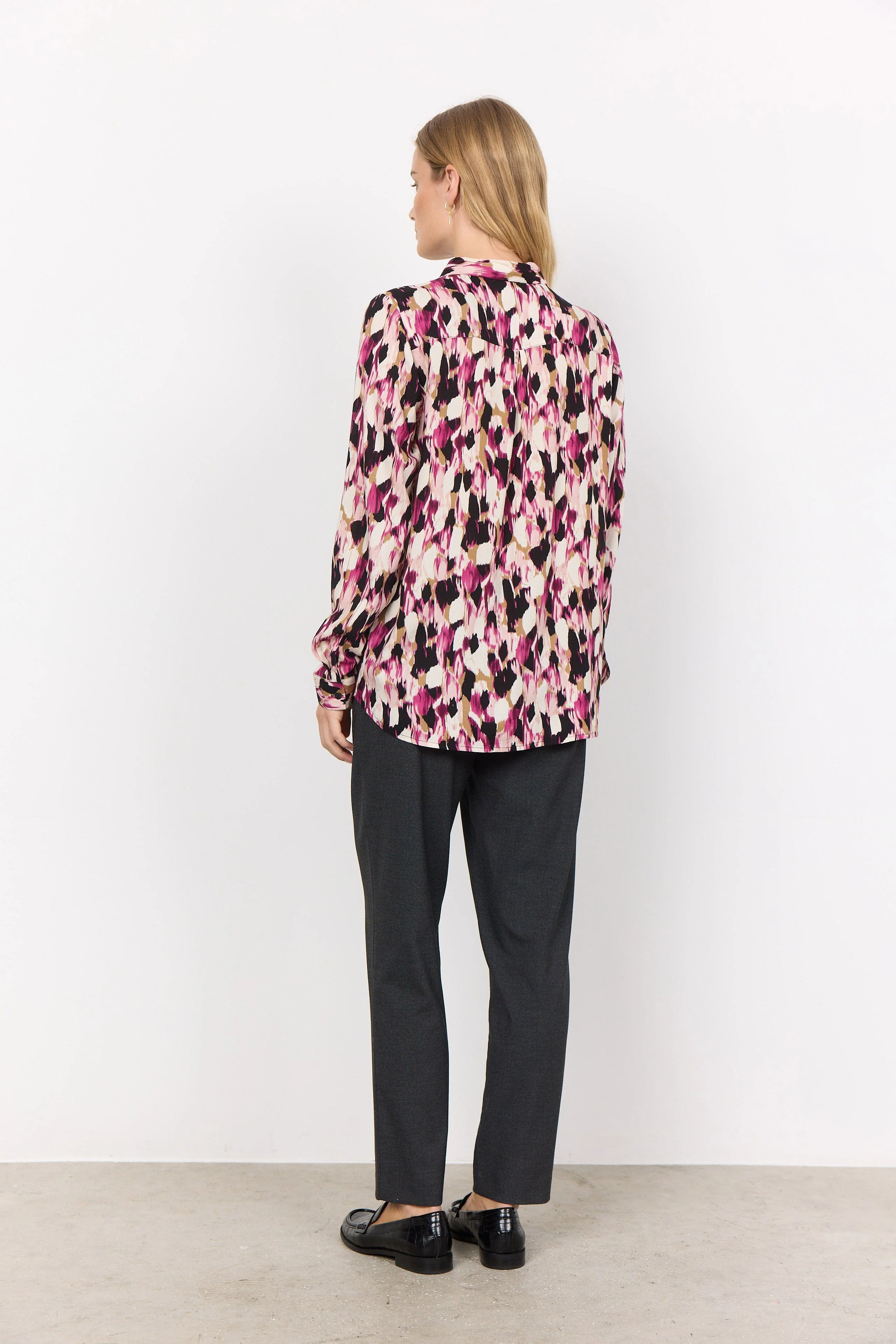 Nanna Printed Shirt - Fuchsia Combi - Image 3