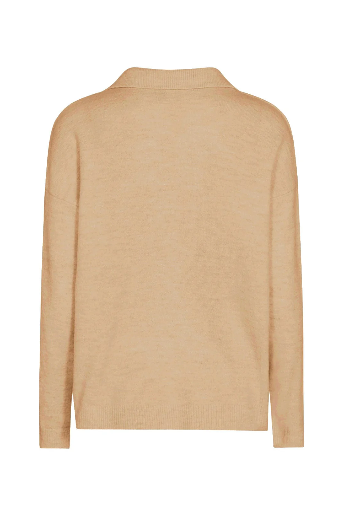 Nessie Collared Pullover - Sand Melange - Image 2