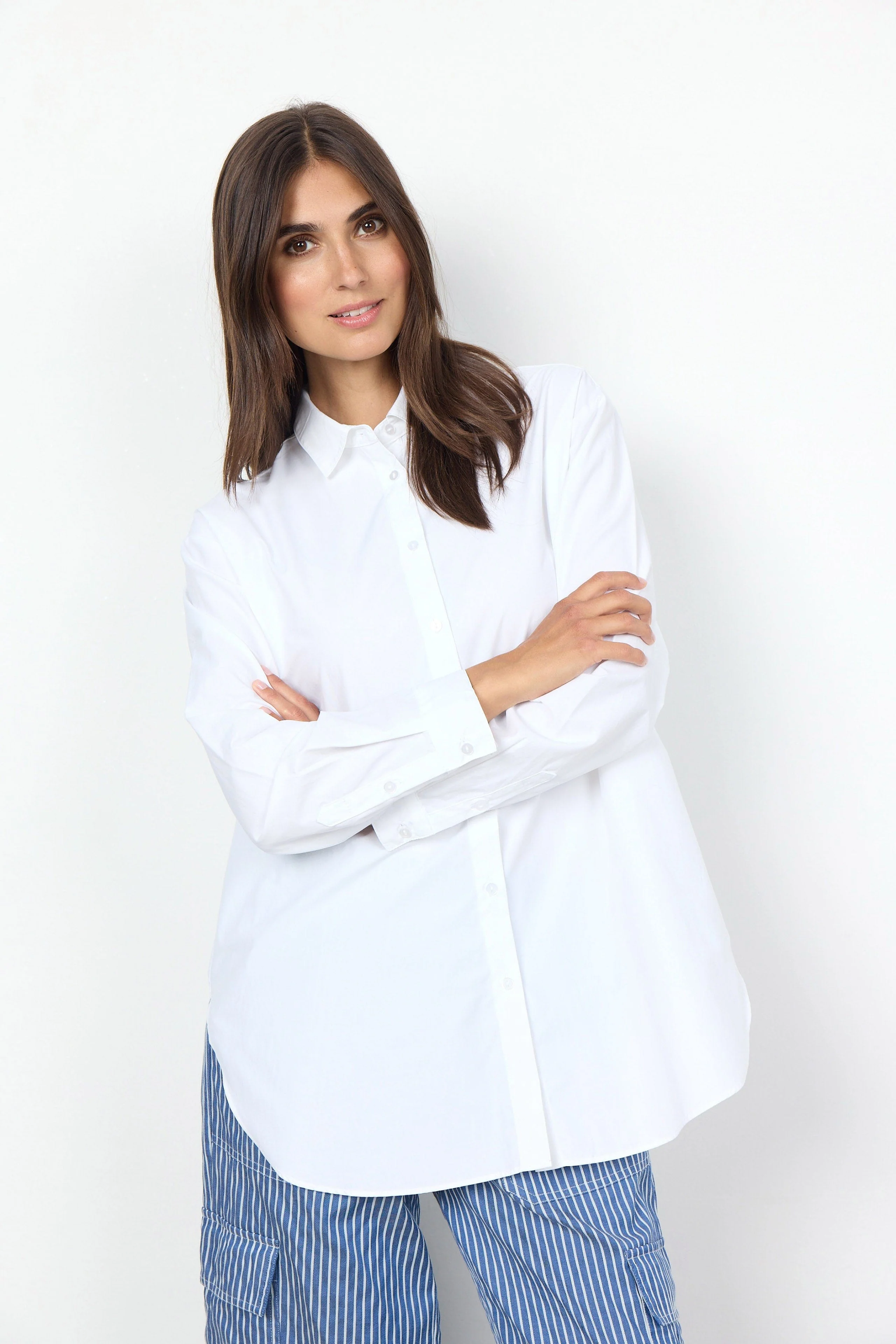 Netti Plain Shirt - White - Image 5