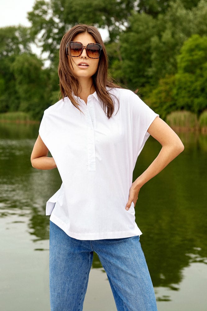 Netti Short Sleeve Shirt - White - Image 2