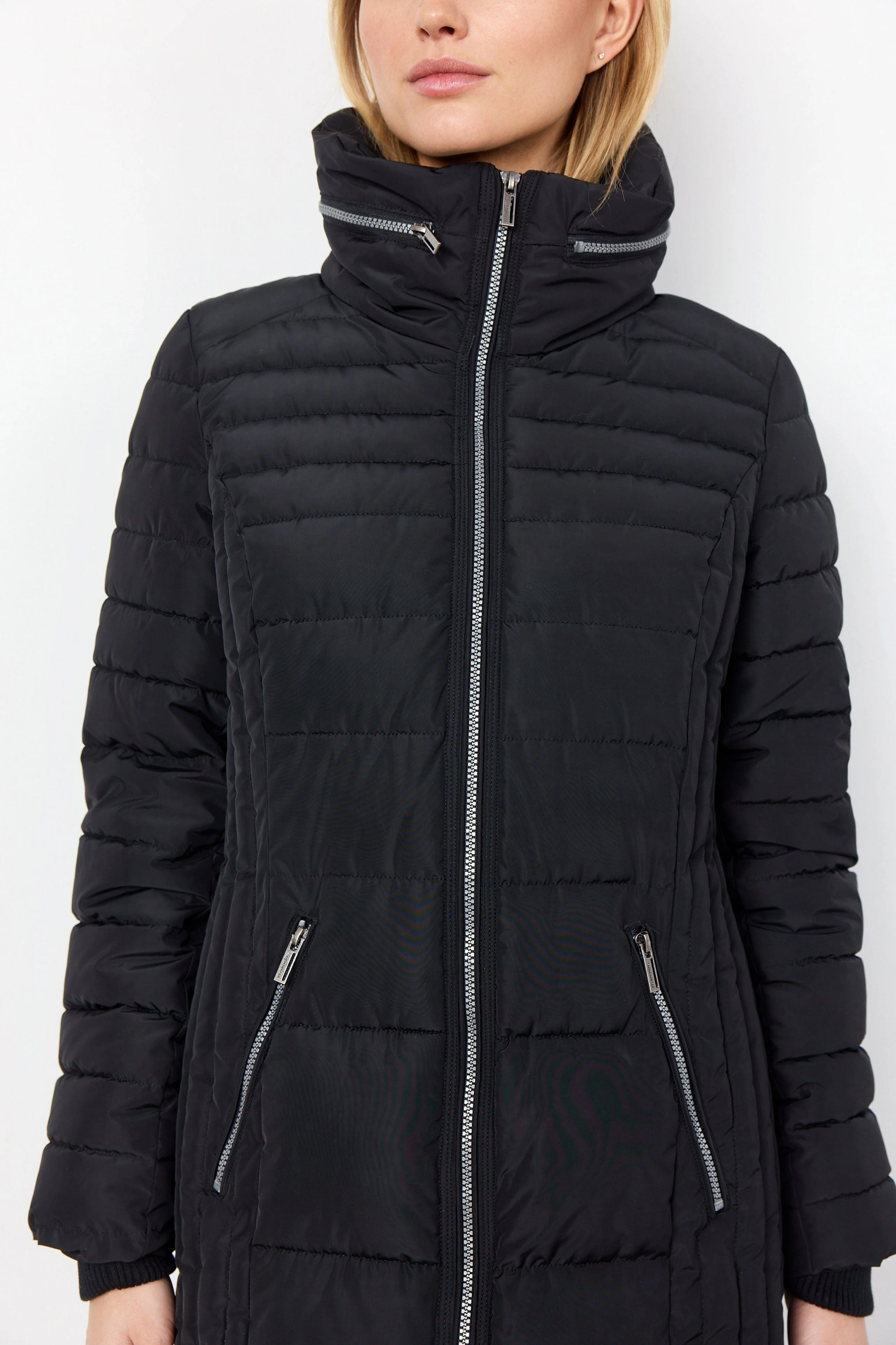 Nina Quilted Jacket - Black - Image 4
