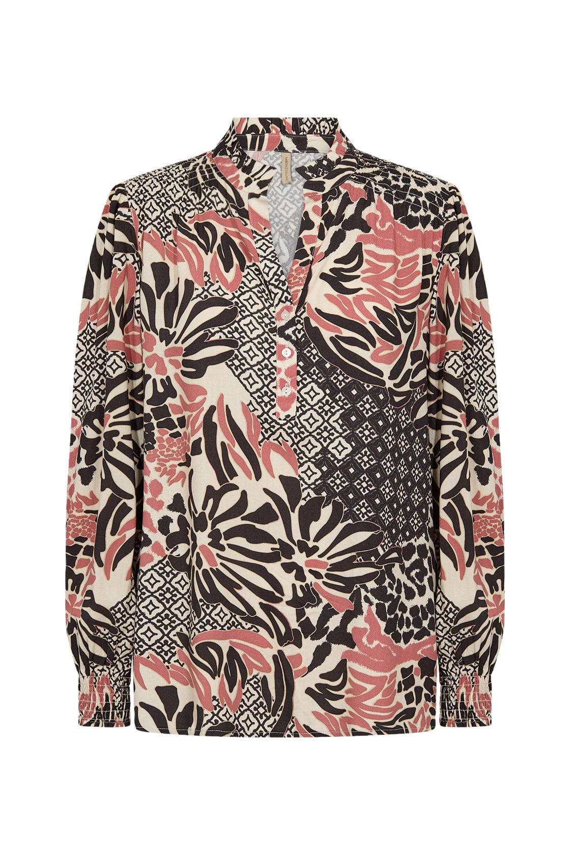 Olette Printed Blouse - Blush Combi