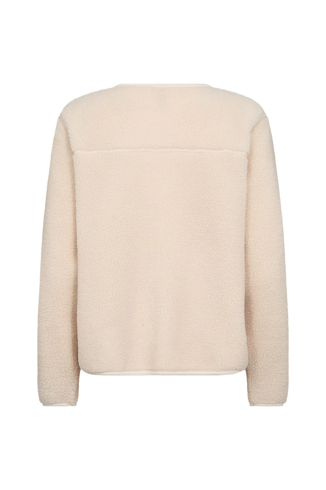 Onyx Fleece Cardigan - Cream - Image 6