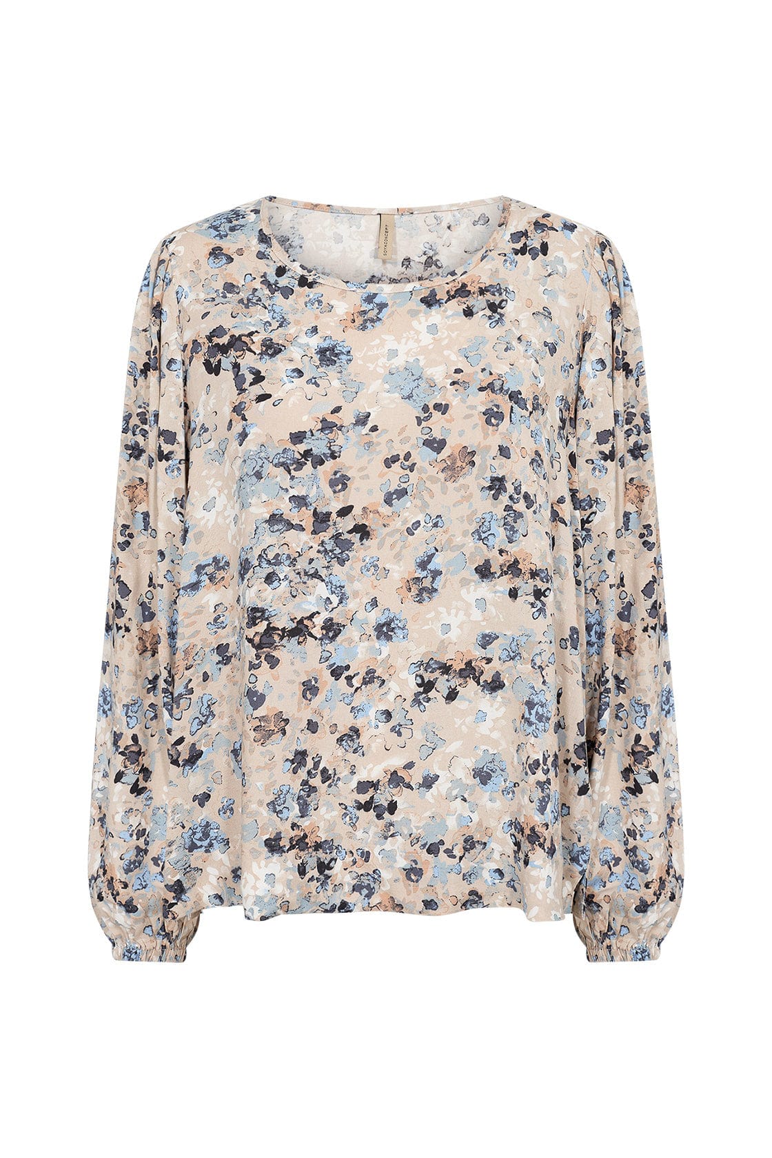 Pammi Printed Blouse - Air Blue Combi