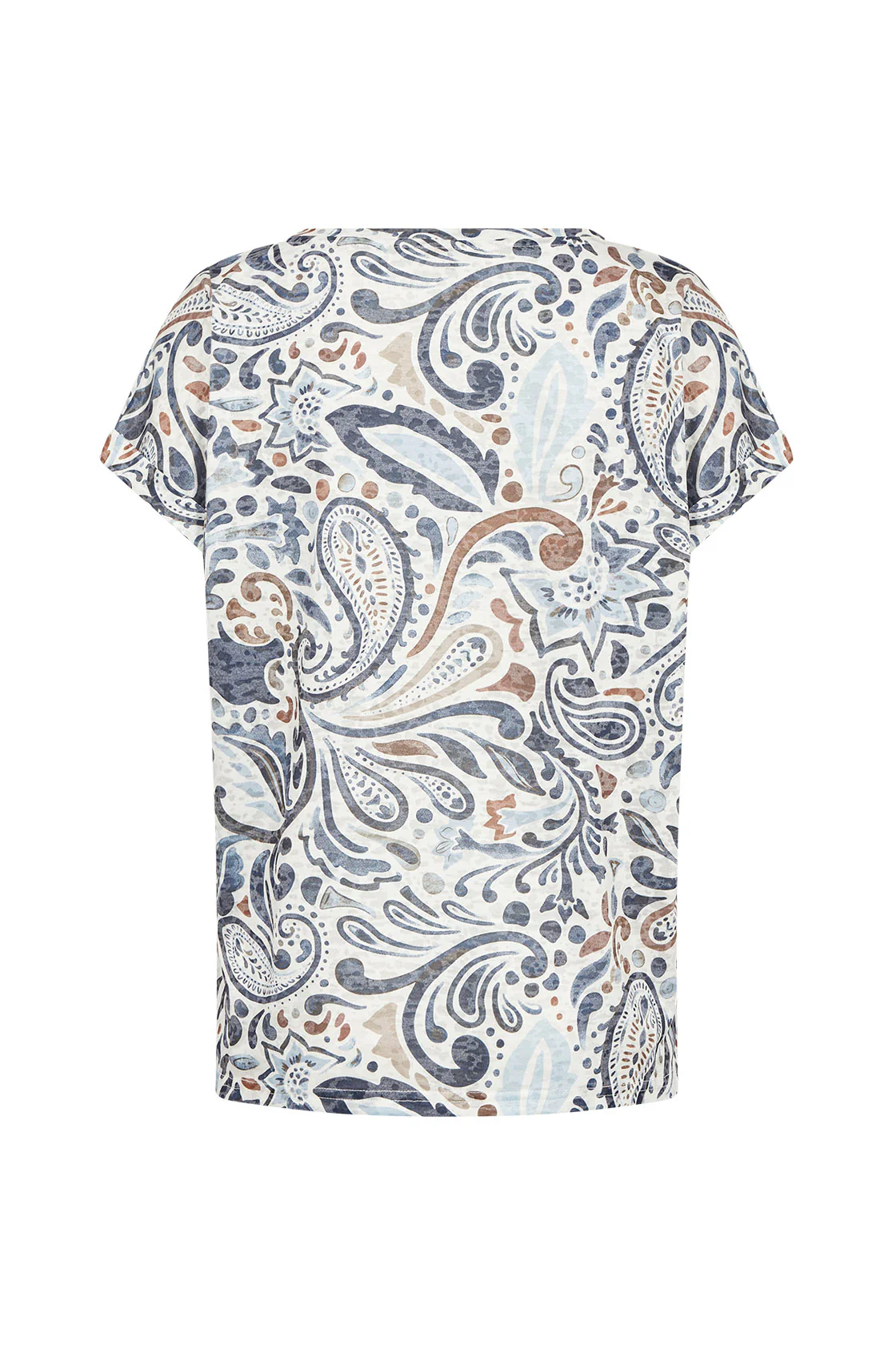 Panike Paisley T-Shirt - Navy Combi - Image 2