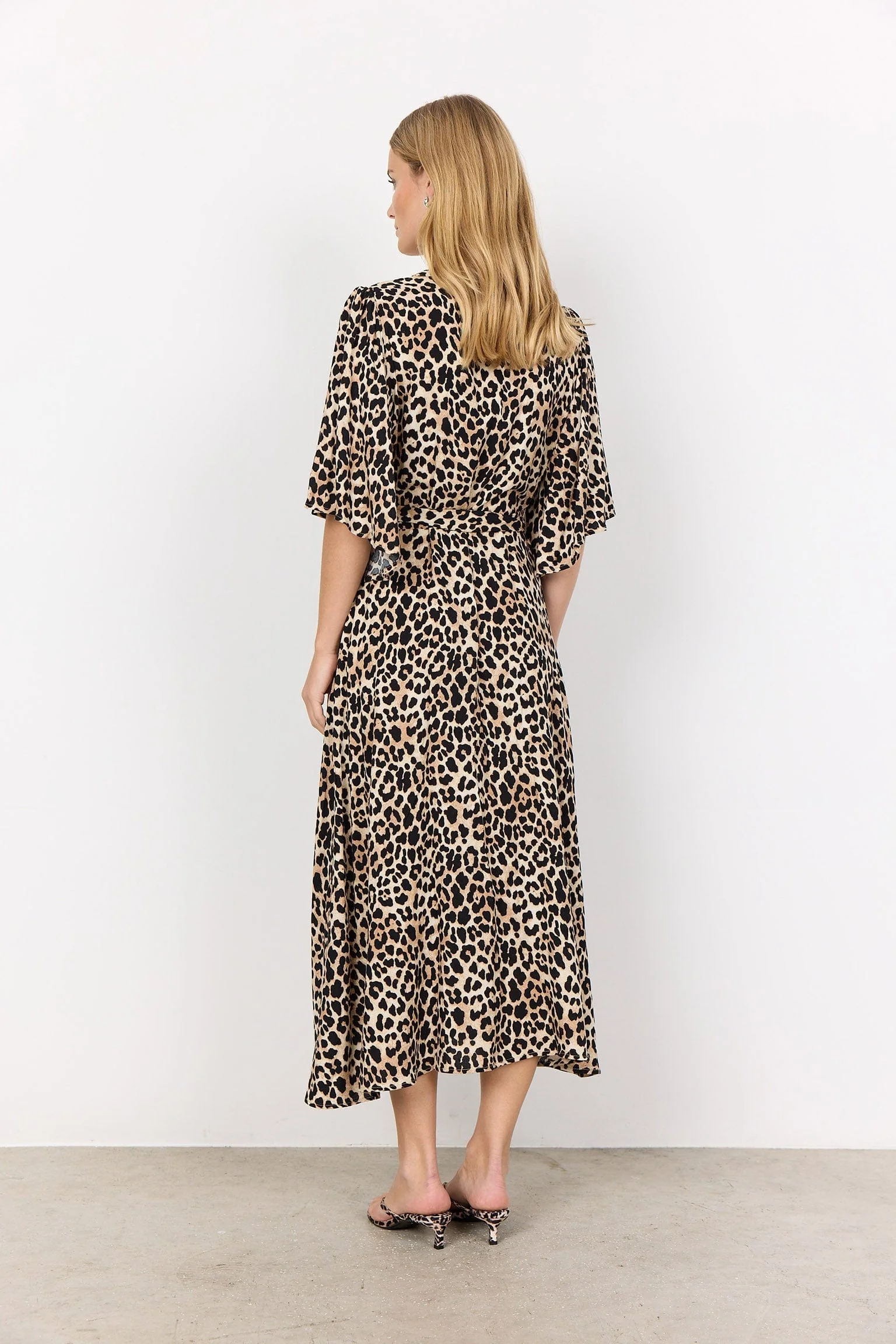 Pietta Leopard Print Midi Dress - Sand Combi - Image 7