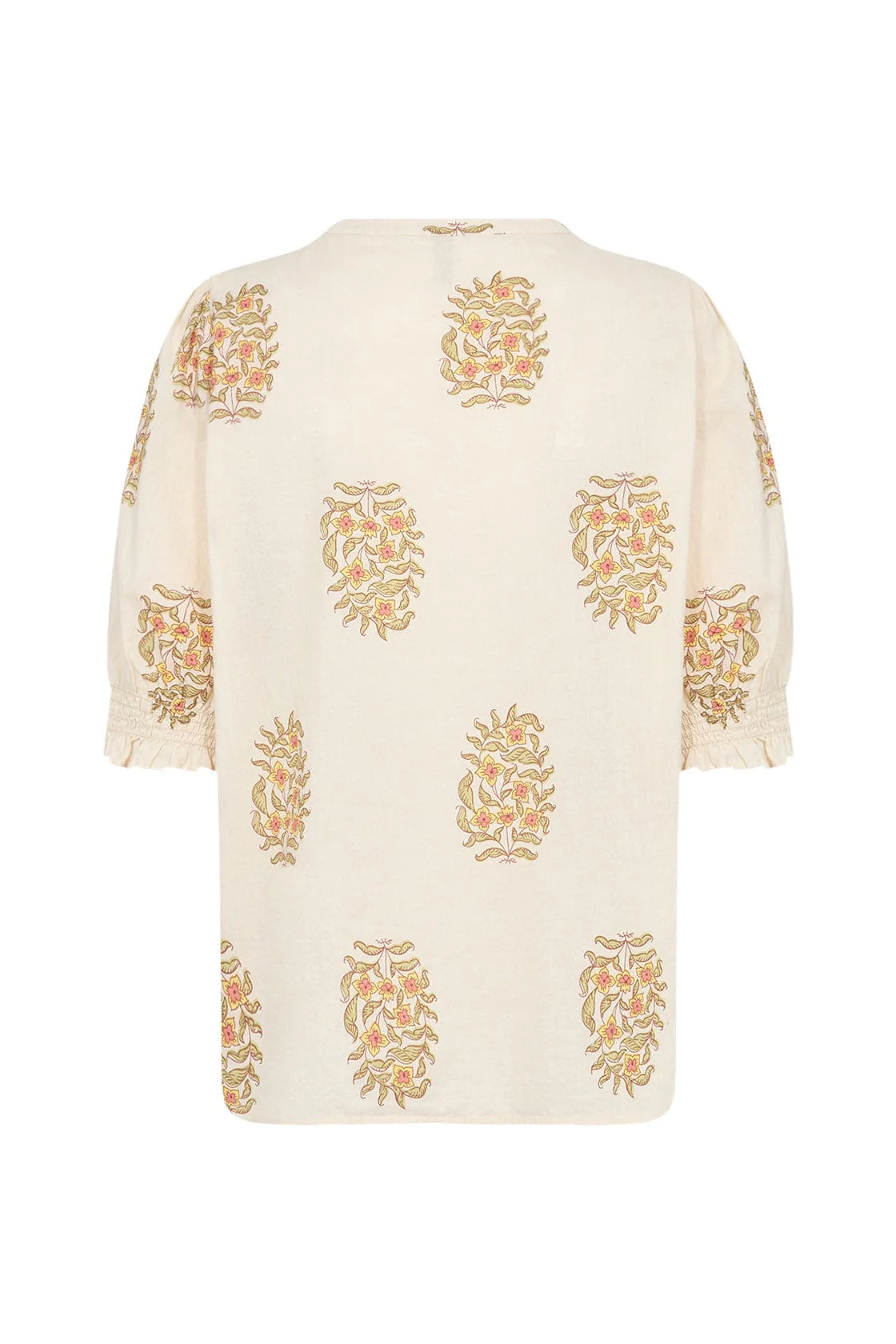 Pompeia Printed Blouse - Cream Combi - Image 5