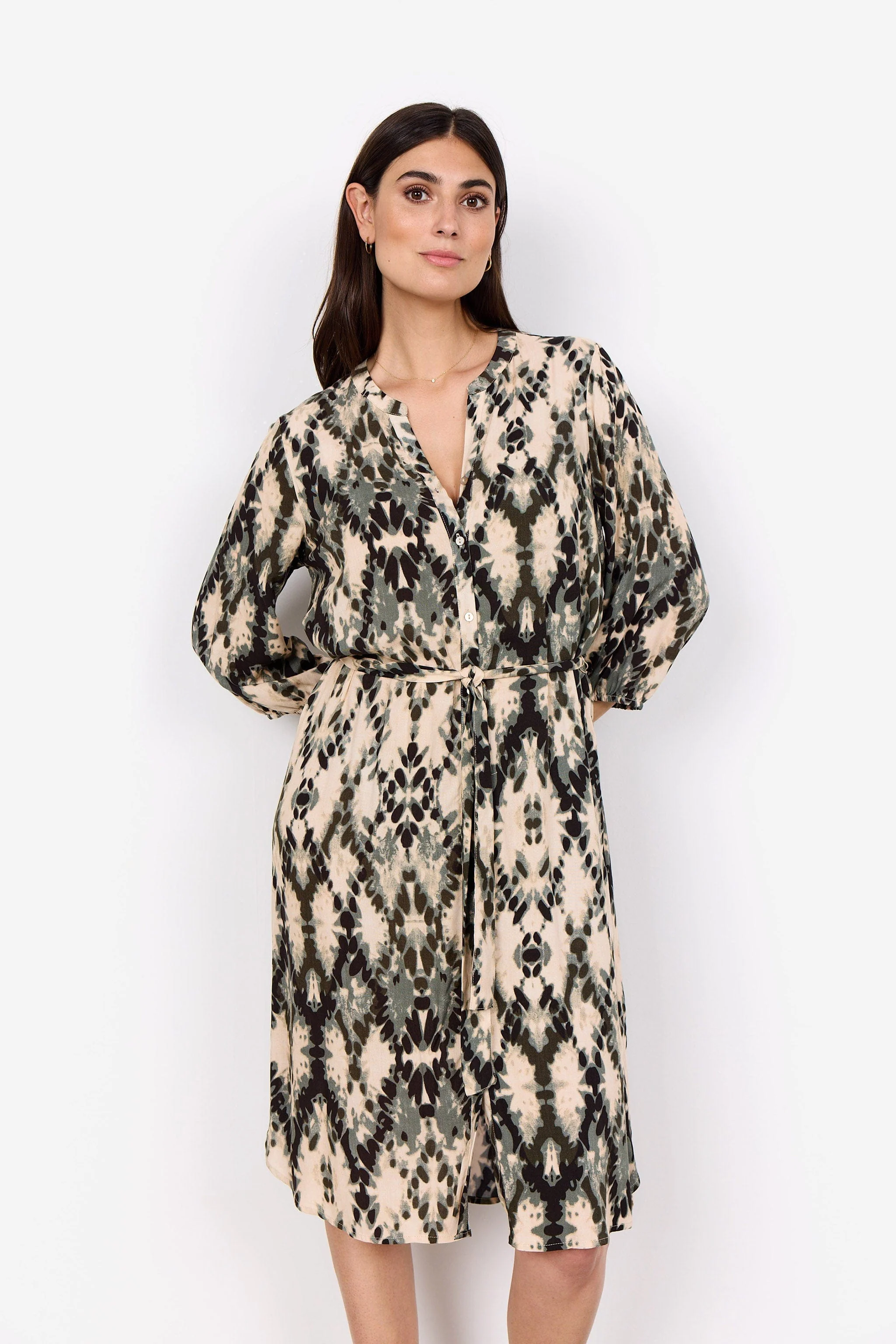 Pontida Abstract Print Dress - Misty Combi - Image 3