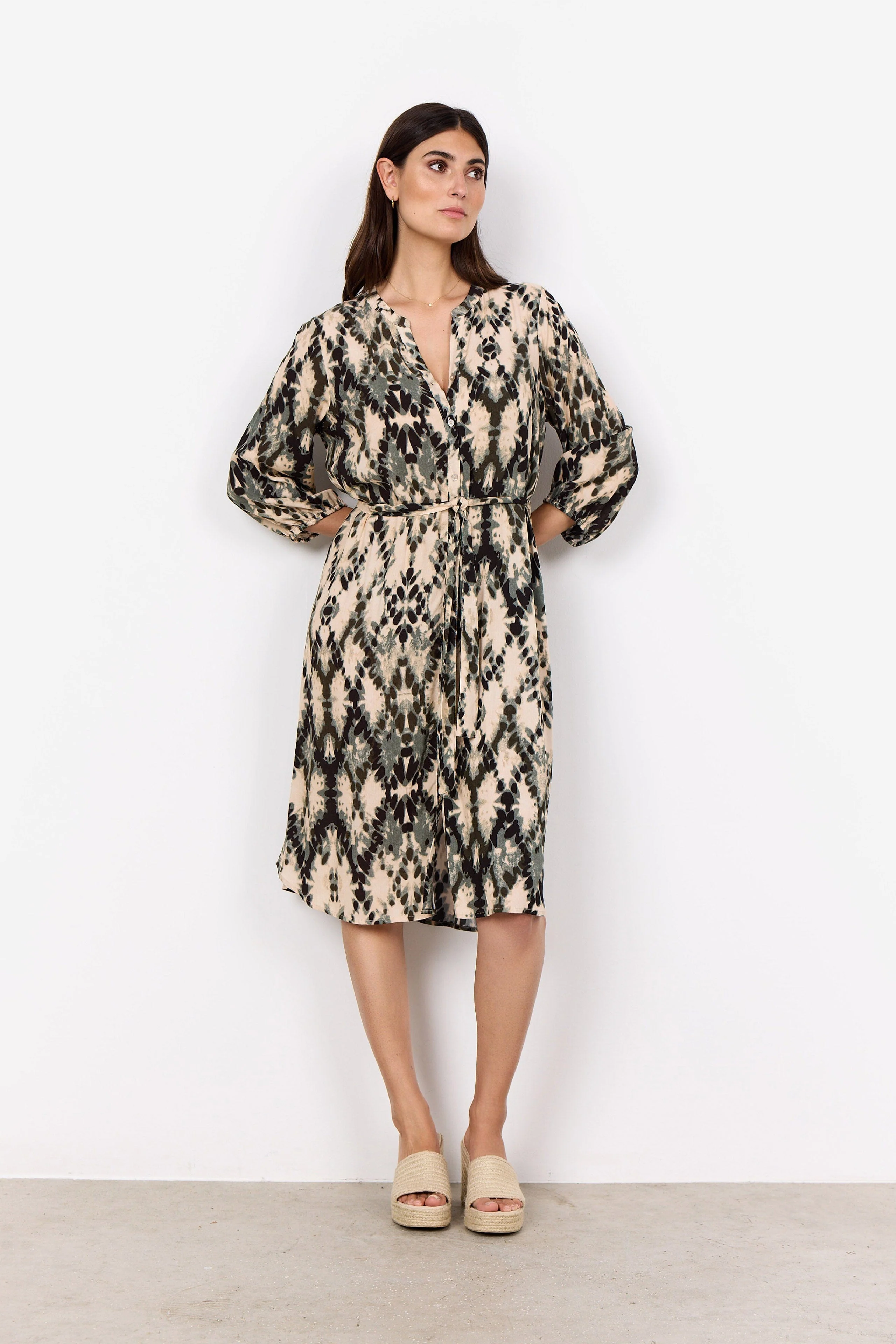 Pontida Abstract Print Dress - Misty Combi - Image 4