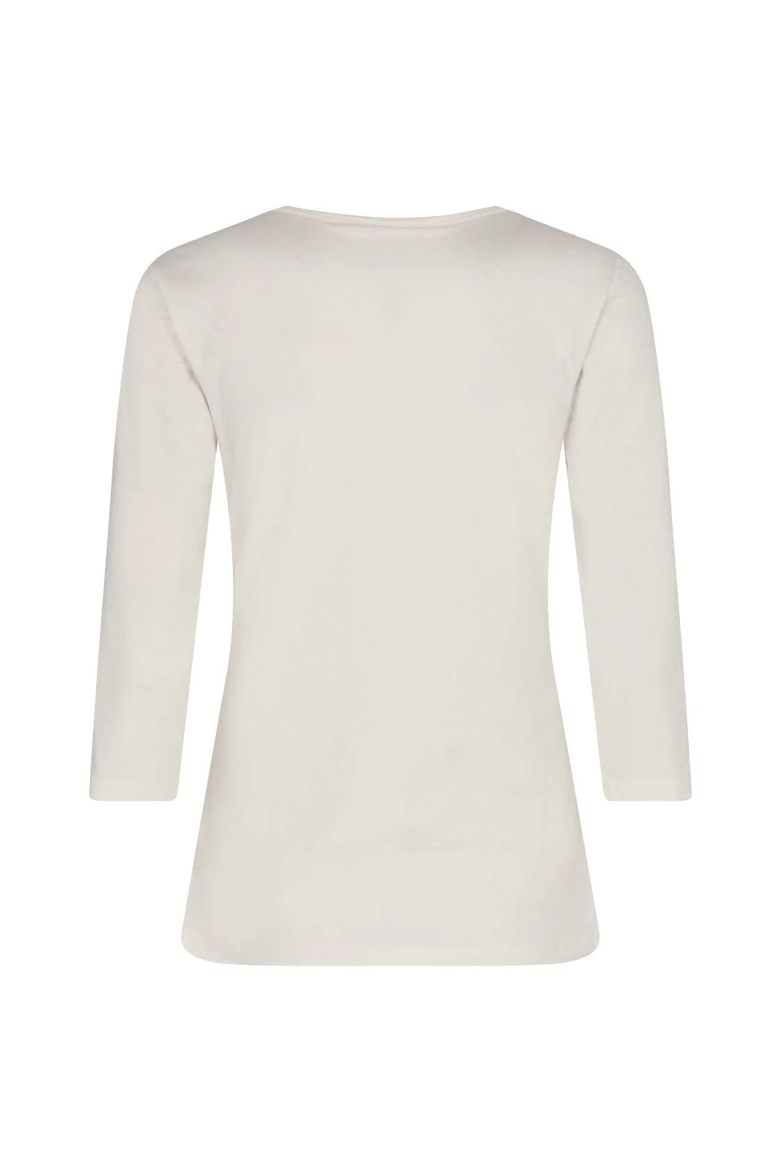 Pylle Plain 3/4 Sleeve Top - Off White - Image 5