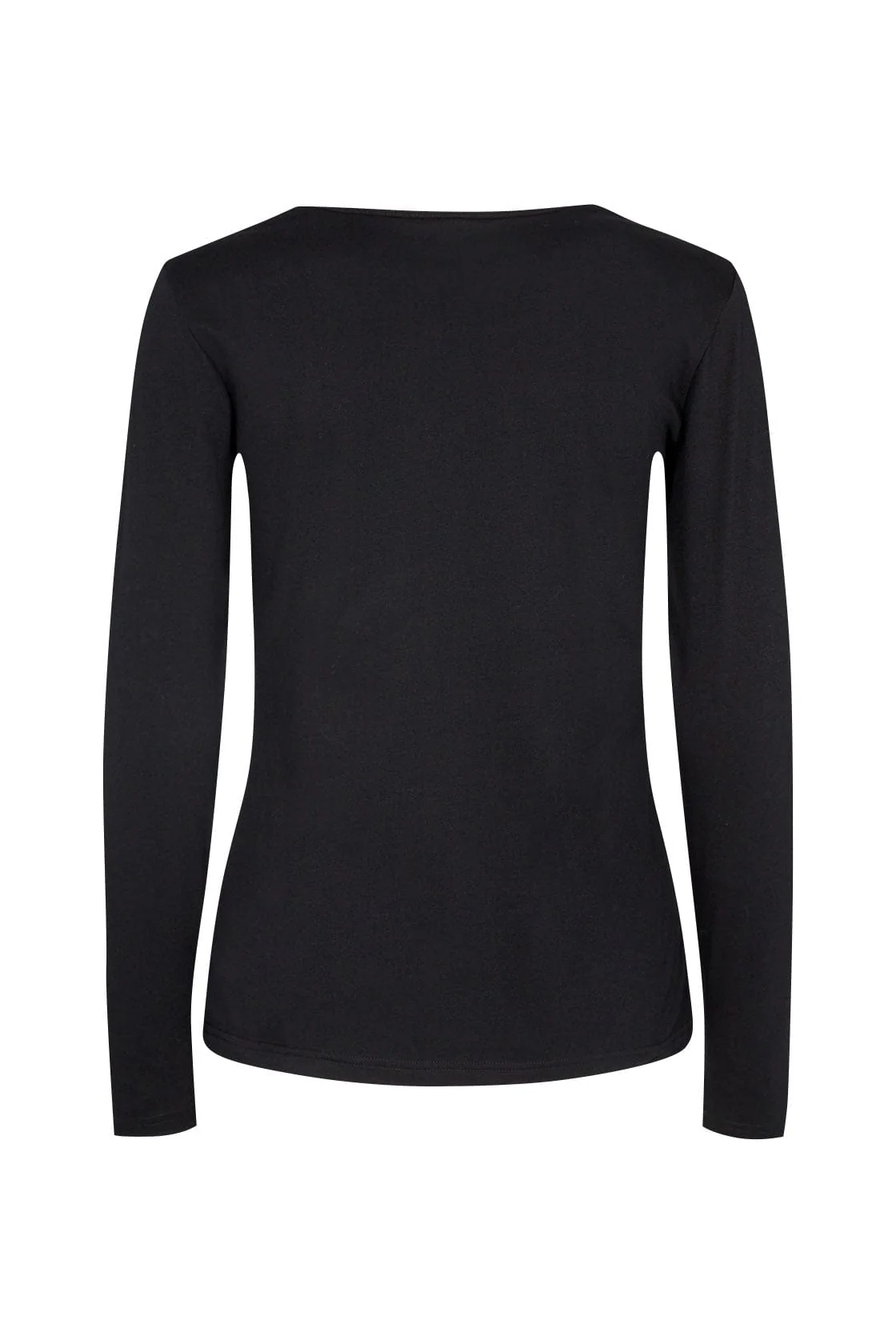 Pylle Plain Long Sleeve Top - Black - Image 5