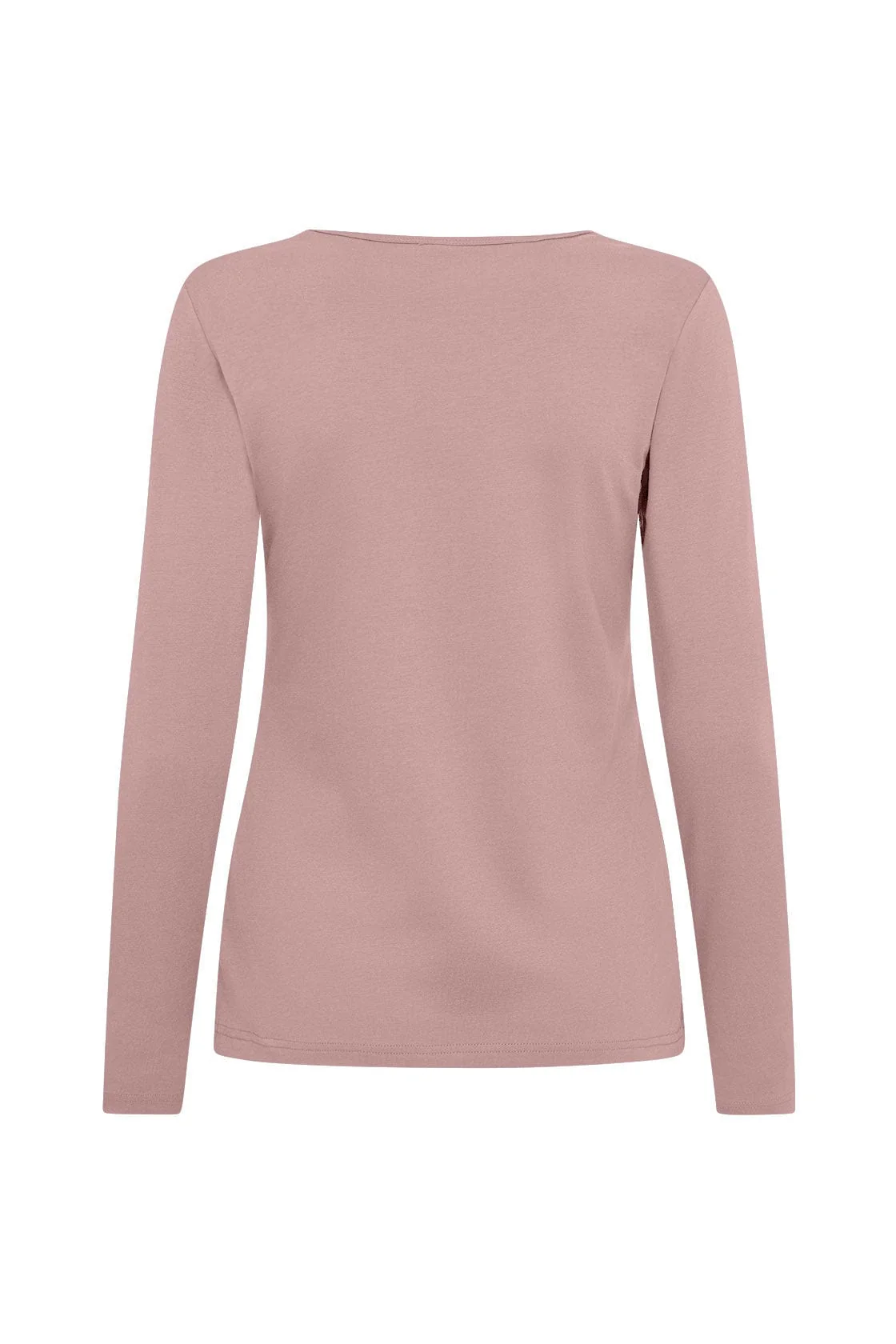 Pylle Plain Long Sleeve Top - Woodrose - Image 2