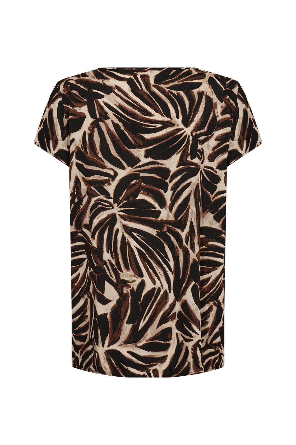 Roksana Leaf Print Blouse - Hot Fudge Combi - Image 5