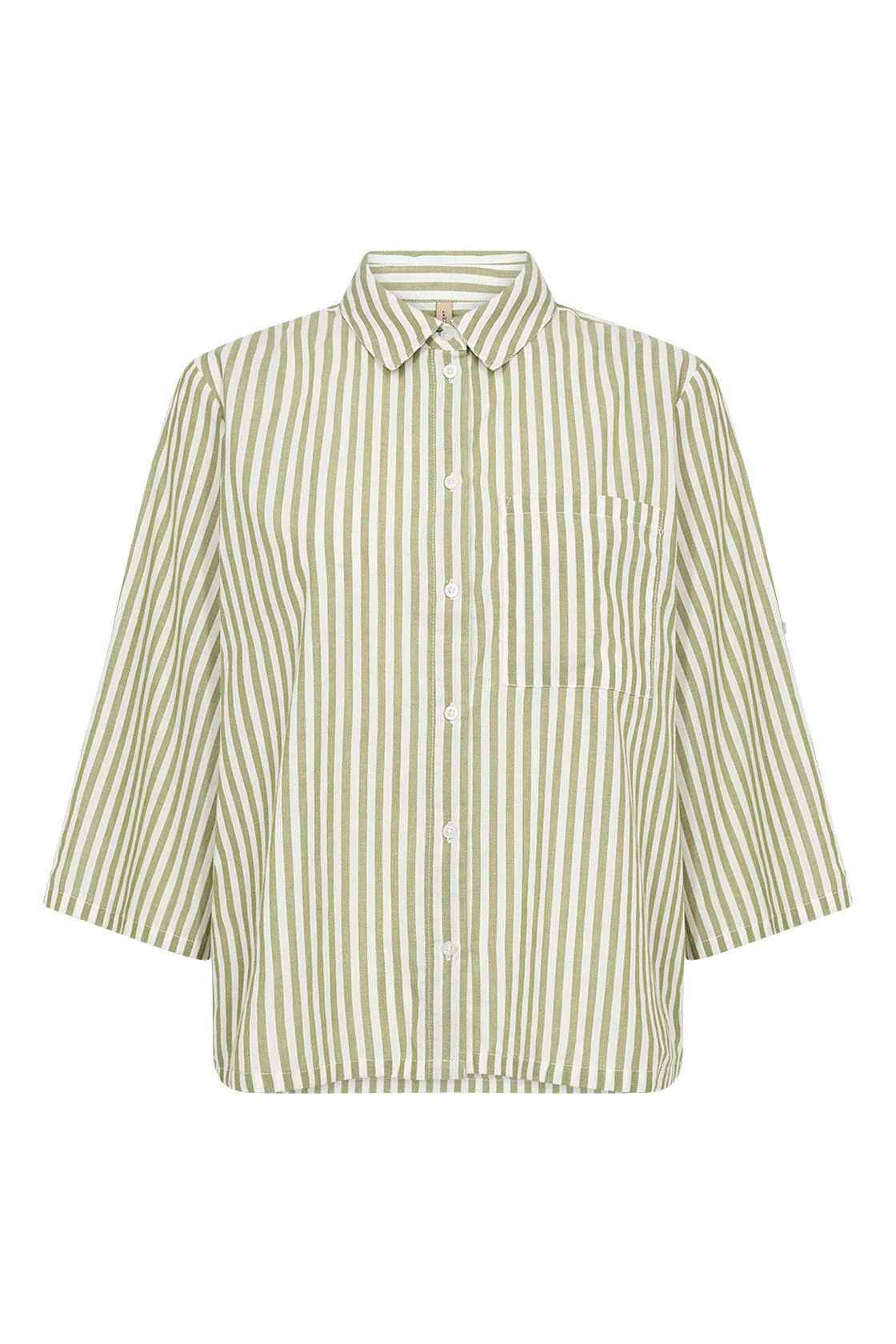 Rosette Stripe Shirt - Calliste Green Combi