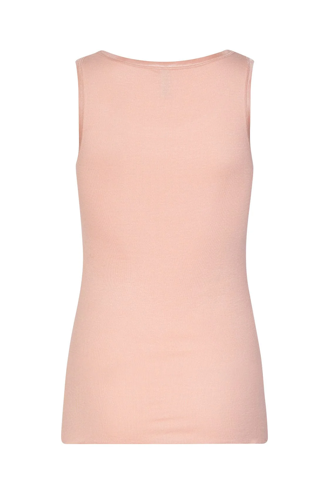 Ryan Plain Ribbed Vest Top - Rose Cloud - Image 2