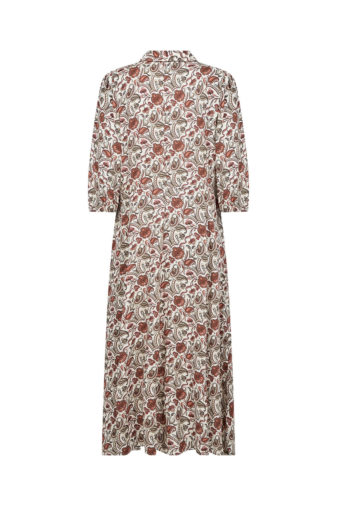 Samea Printed Midi Dress - Mineral Red Combi - Image 5
