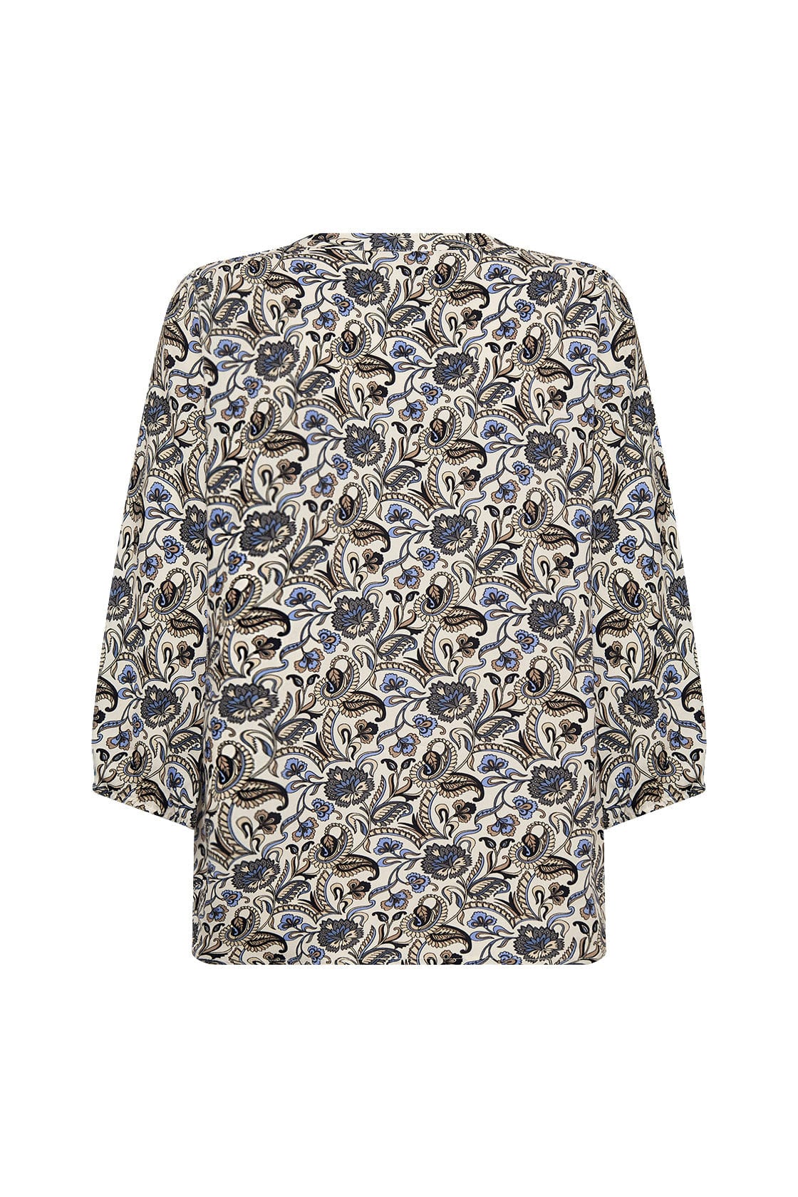 Samea Printed Three Quarter Sleeve Blouse - Hydrangea Combi - Image 2
