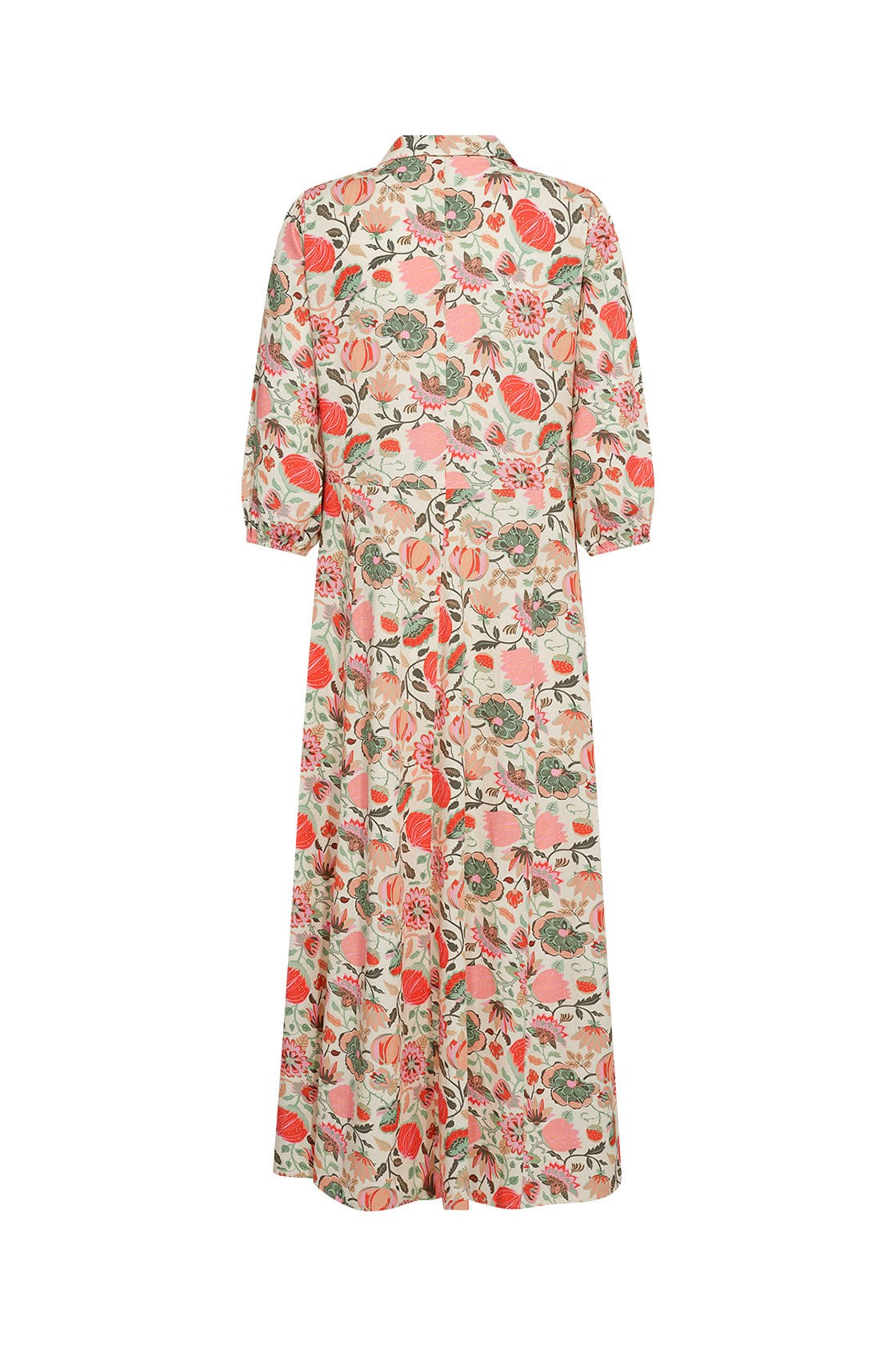 Sammy Floral Print Midi Dress - Dusty Clay Combi - Image 8