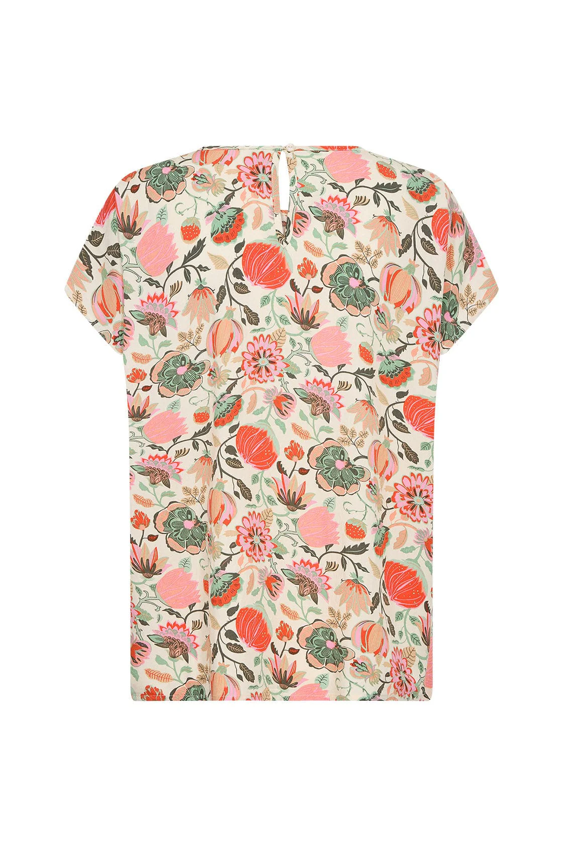 Sammy Floral Print Top - Dusty Clay Combi - Image 6