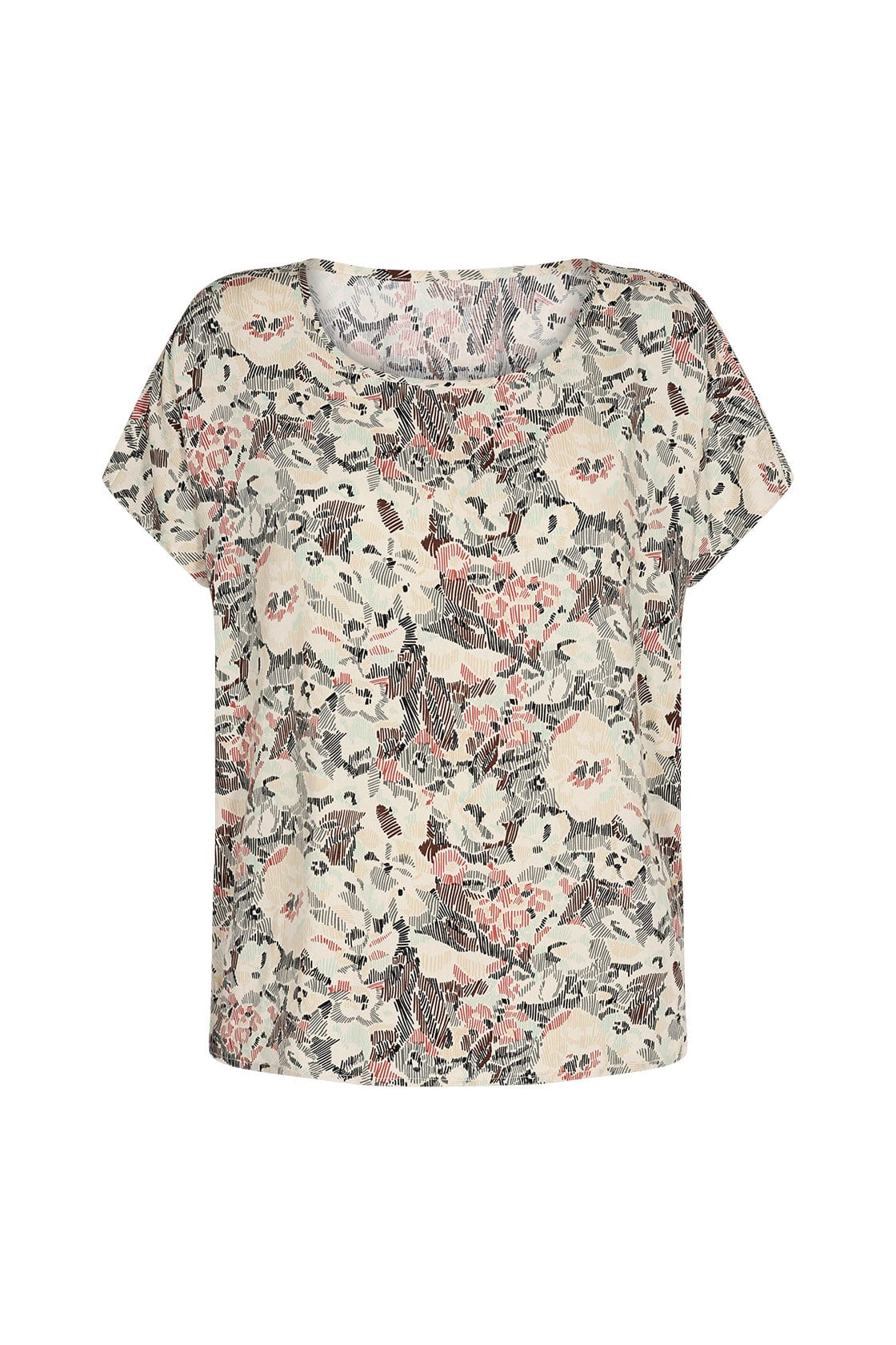 Sammy Printed Blouse - Shadow Green Combi