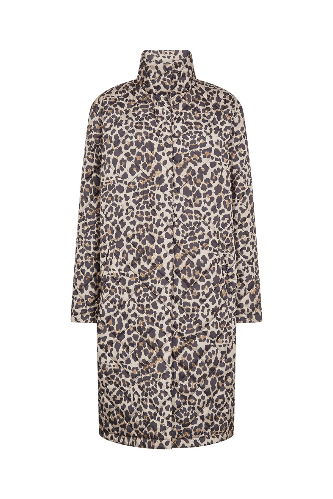 Sedine Quilted Leopard Print - Black Combi
