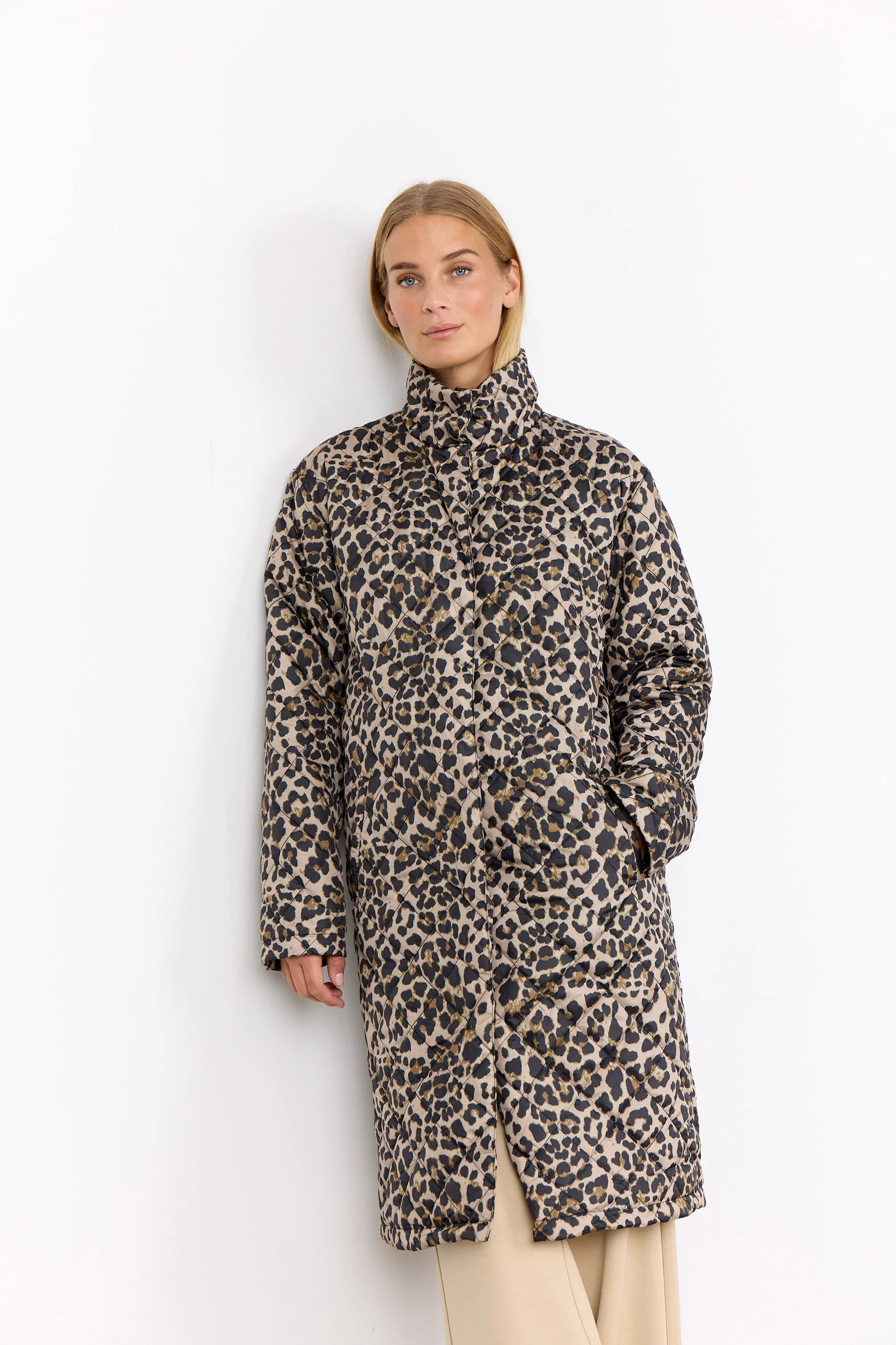 Sedine Quilted Leopard Print - Black Combi - Image 6