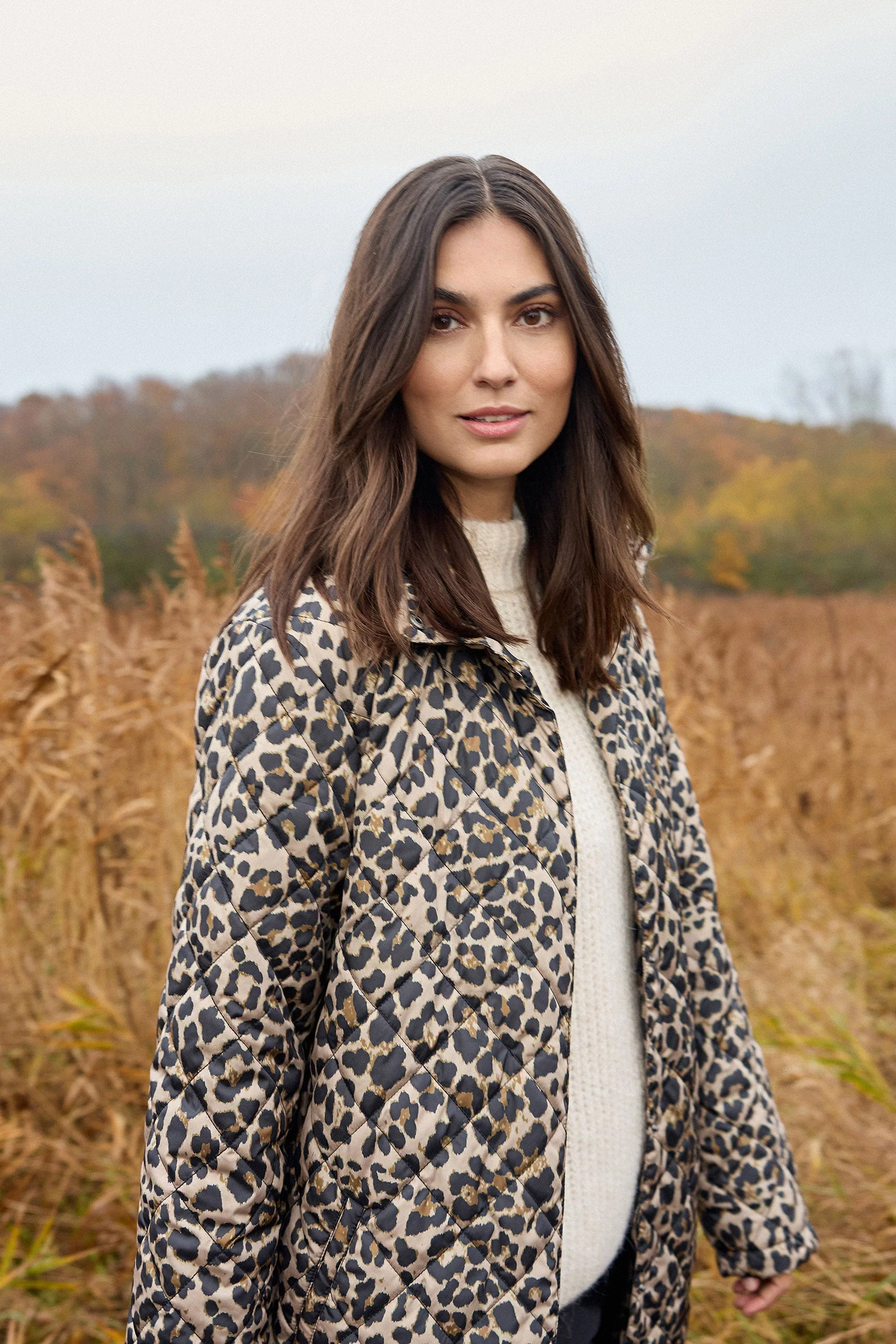 Sedine Quilted Leopard Print - Black Combi - Image 8
