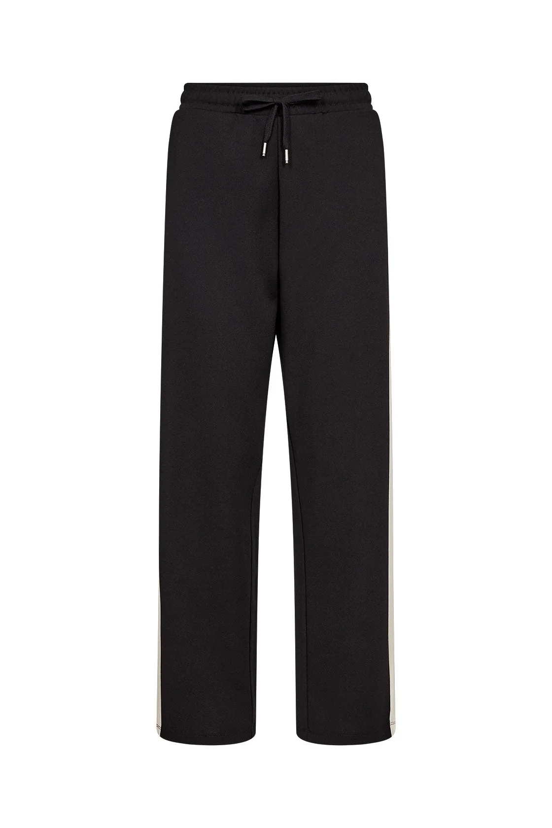 Siham Contrast Elasticated Waist Straight Leg - Black Combi