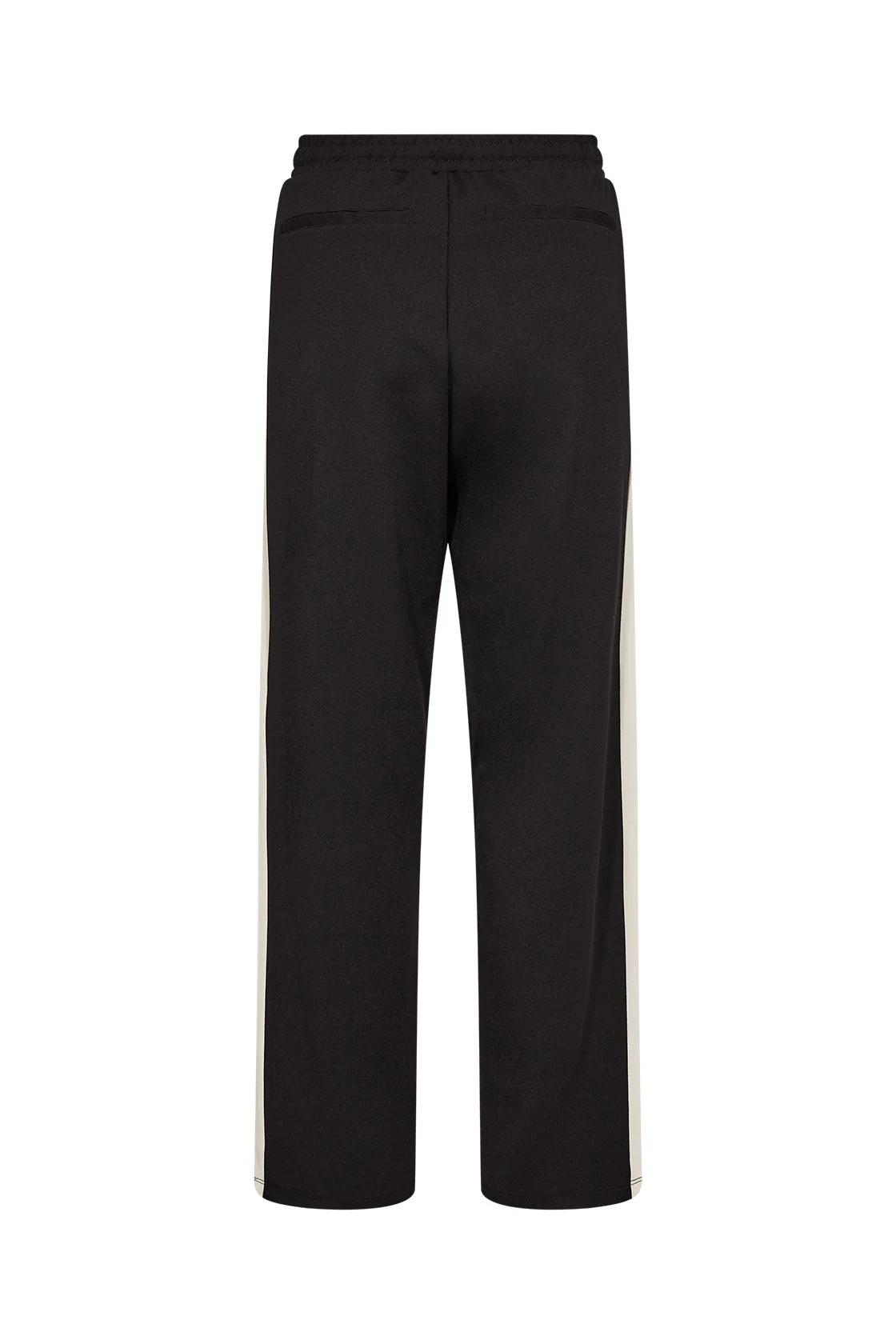 Siham Contrast Elasticated Waist Straight Leg - Black Combi - Image 2