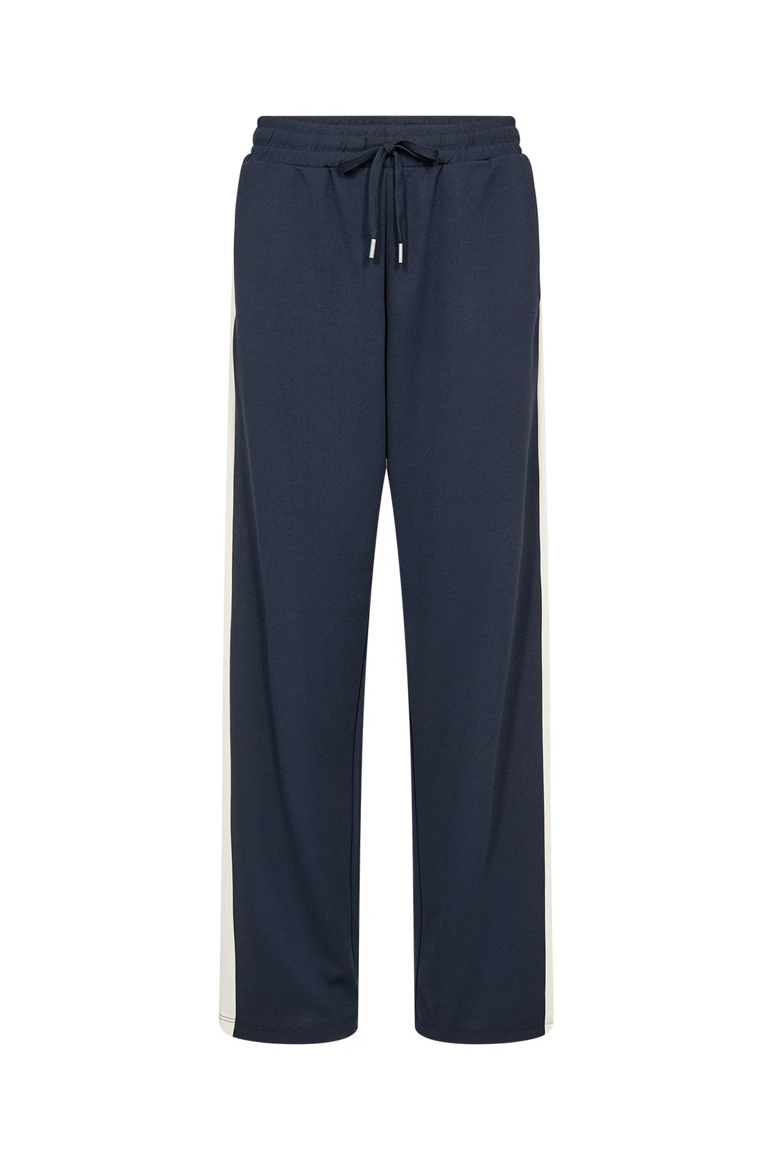 Siham Contrast Elasticated Waist Straight Leg - Navy Combi