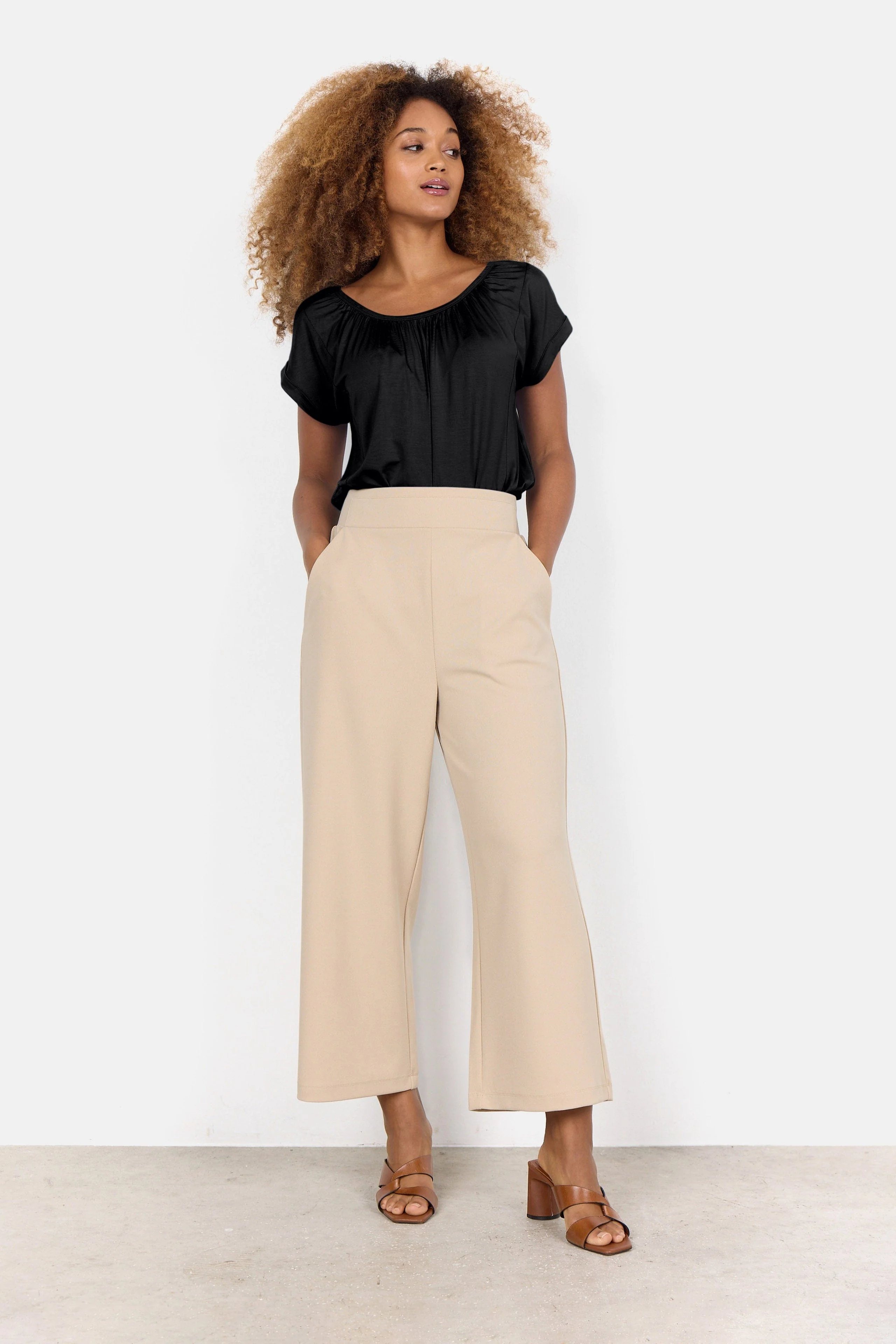 Siham Culottes - Sand - Image 3