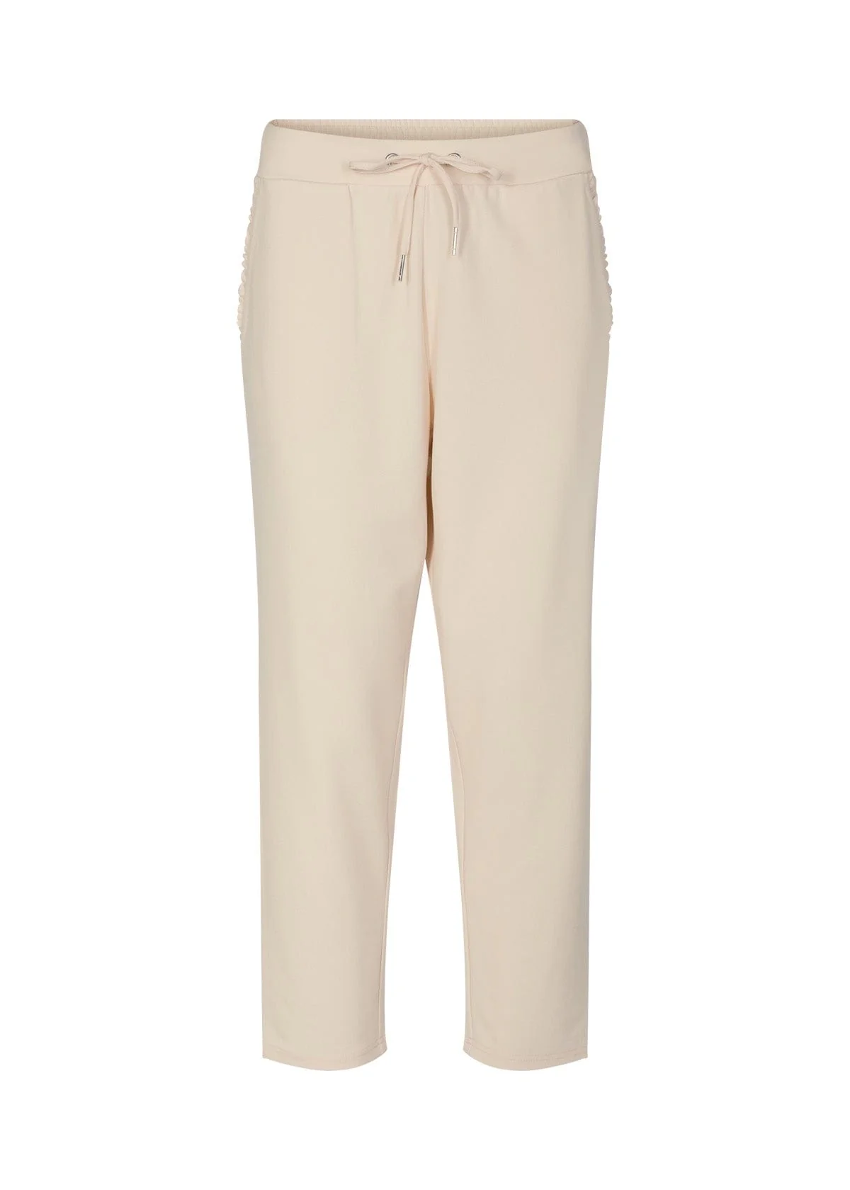Siham Elastic Waist Trousers - Cream