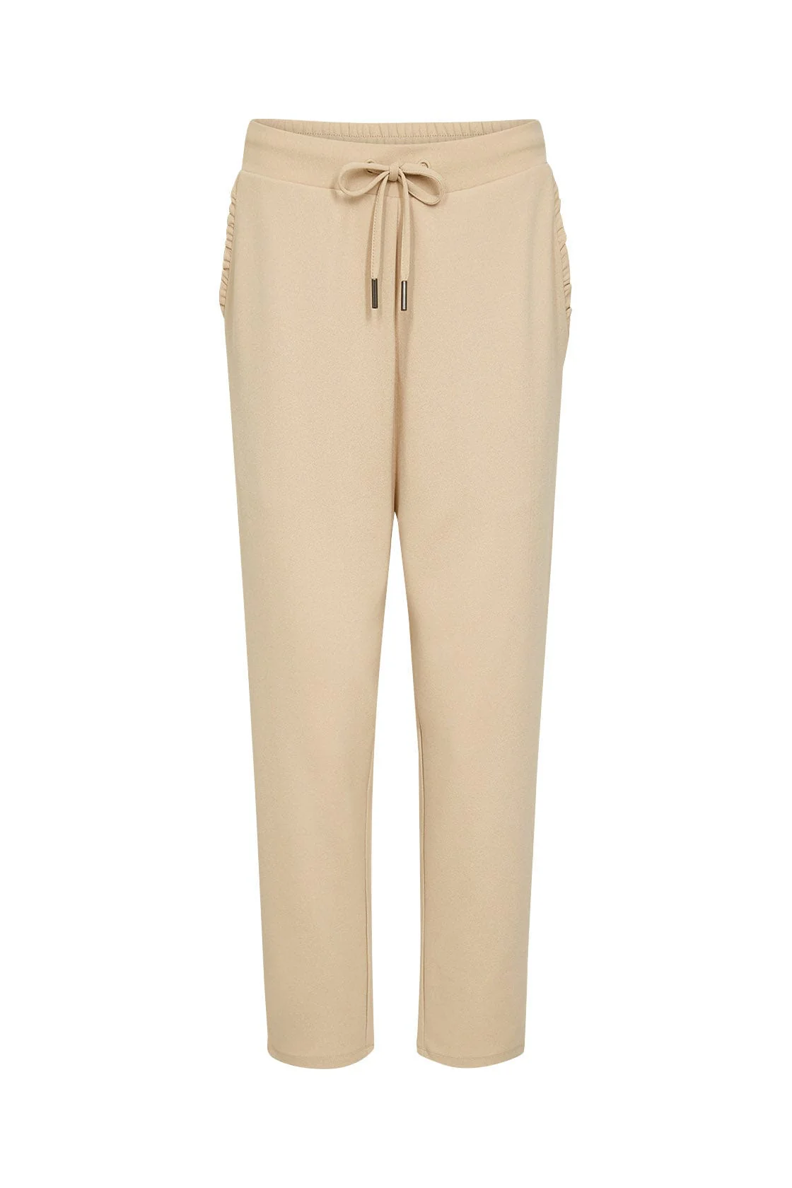 Siham Elastic Waist Trousers - Sand