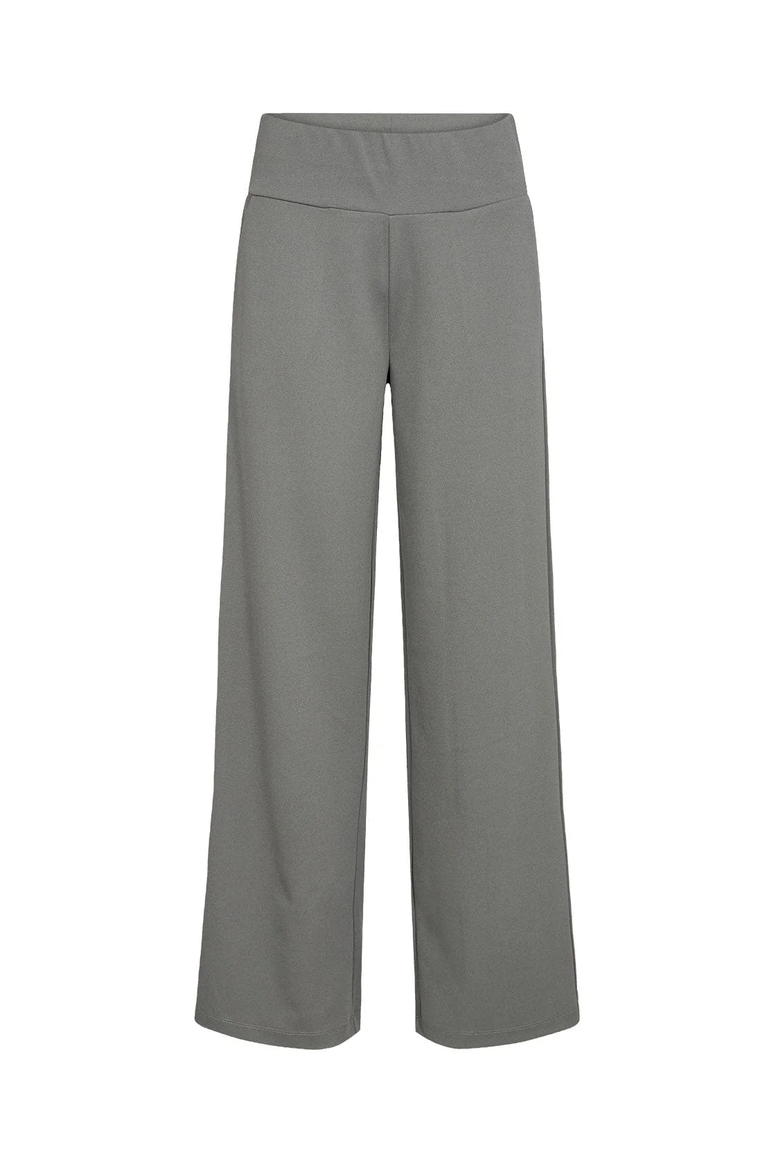 Siham Wide Leg Elastic Waist Trousers - Misty