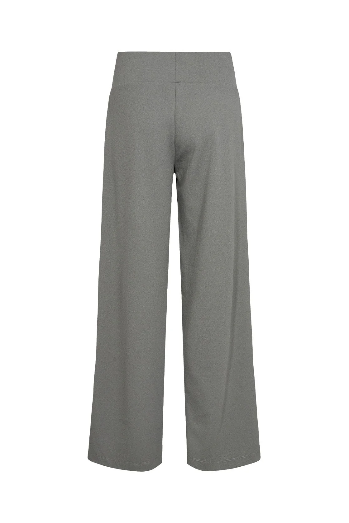 Siham Wide Leg Elastic Waist Trousers - Misty - Image 2