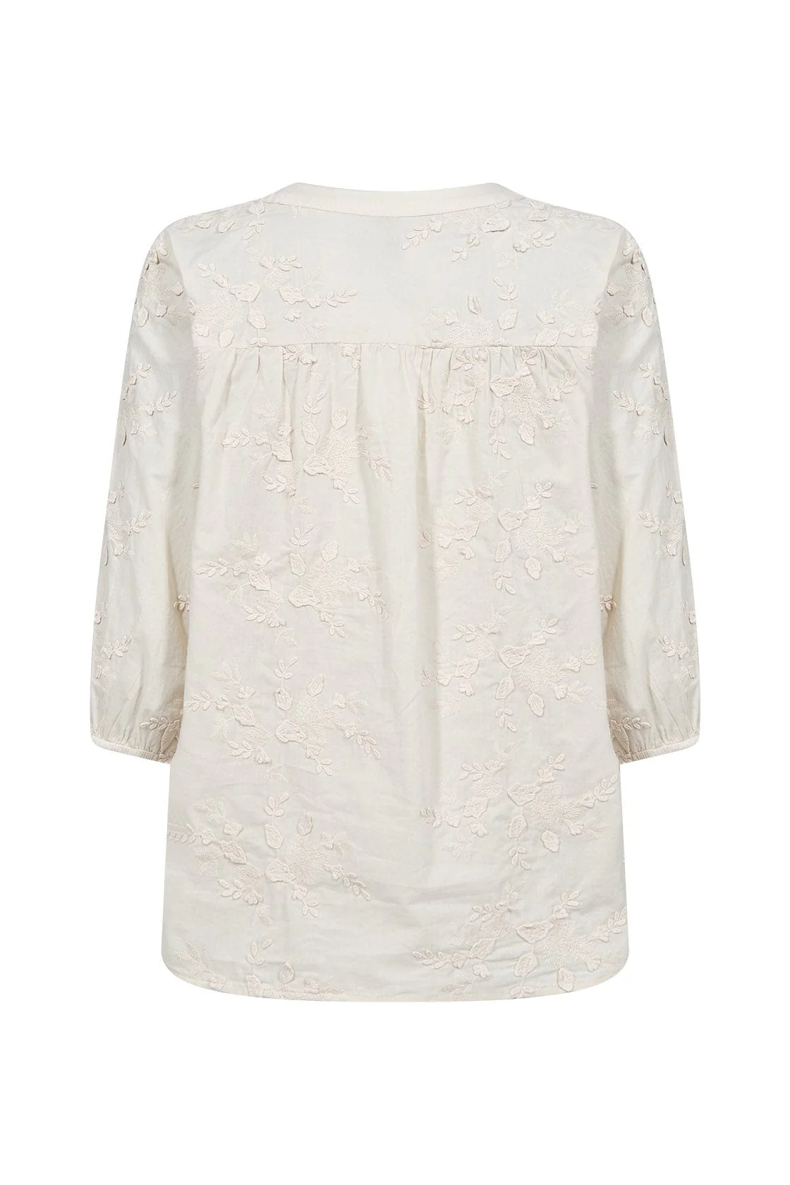 Silva Applique Blouse - Cream - Image 7