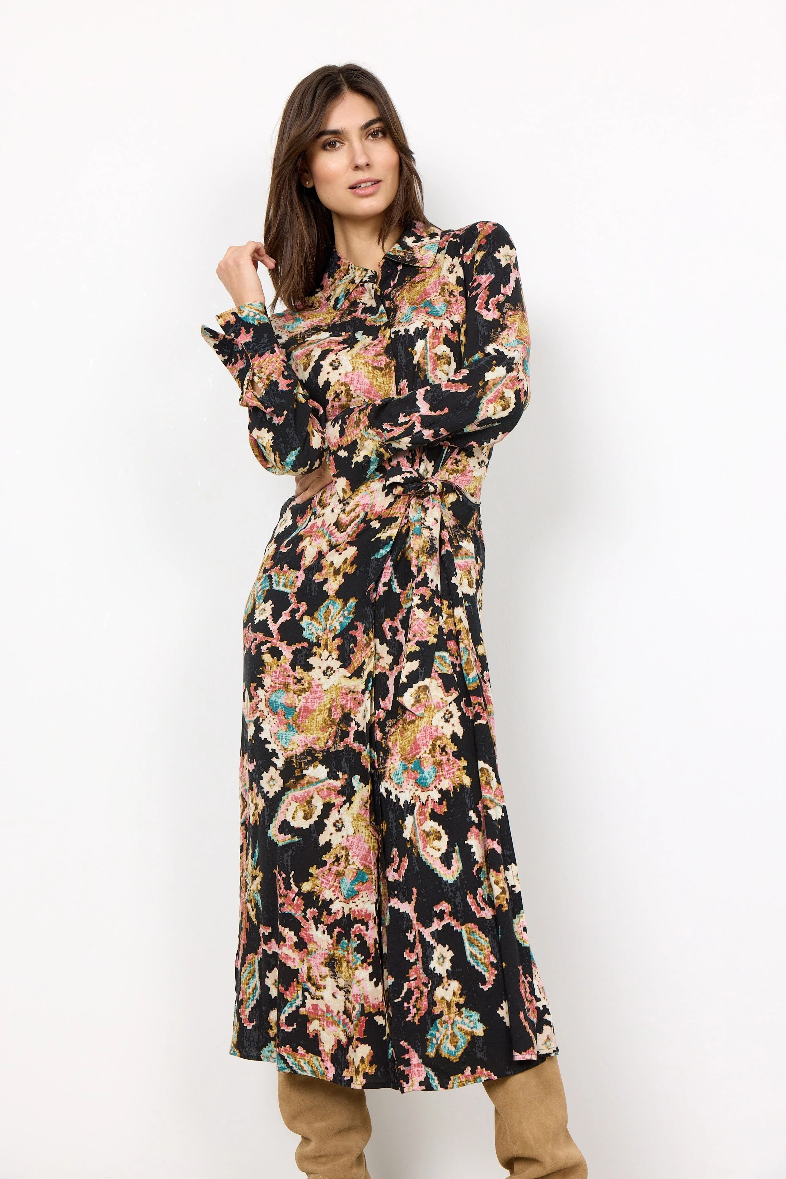 Takari Dress - Black Combi - Image 4