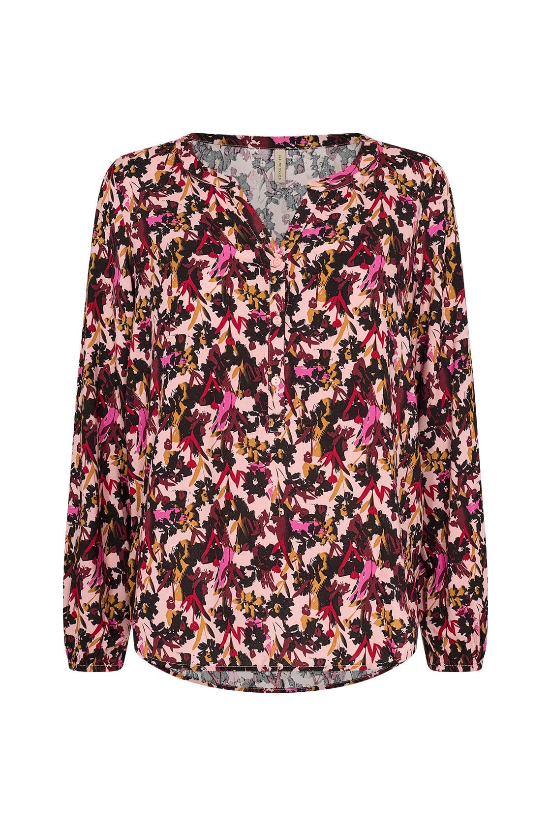 Talena Printed Blouse - Cardinal Combi