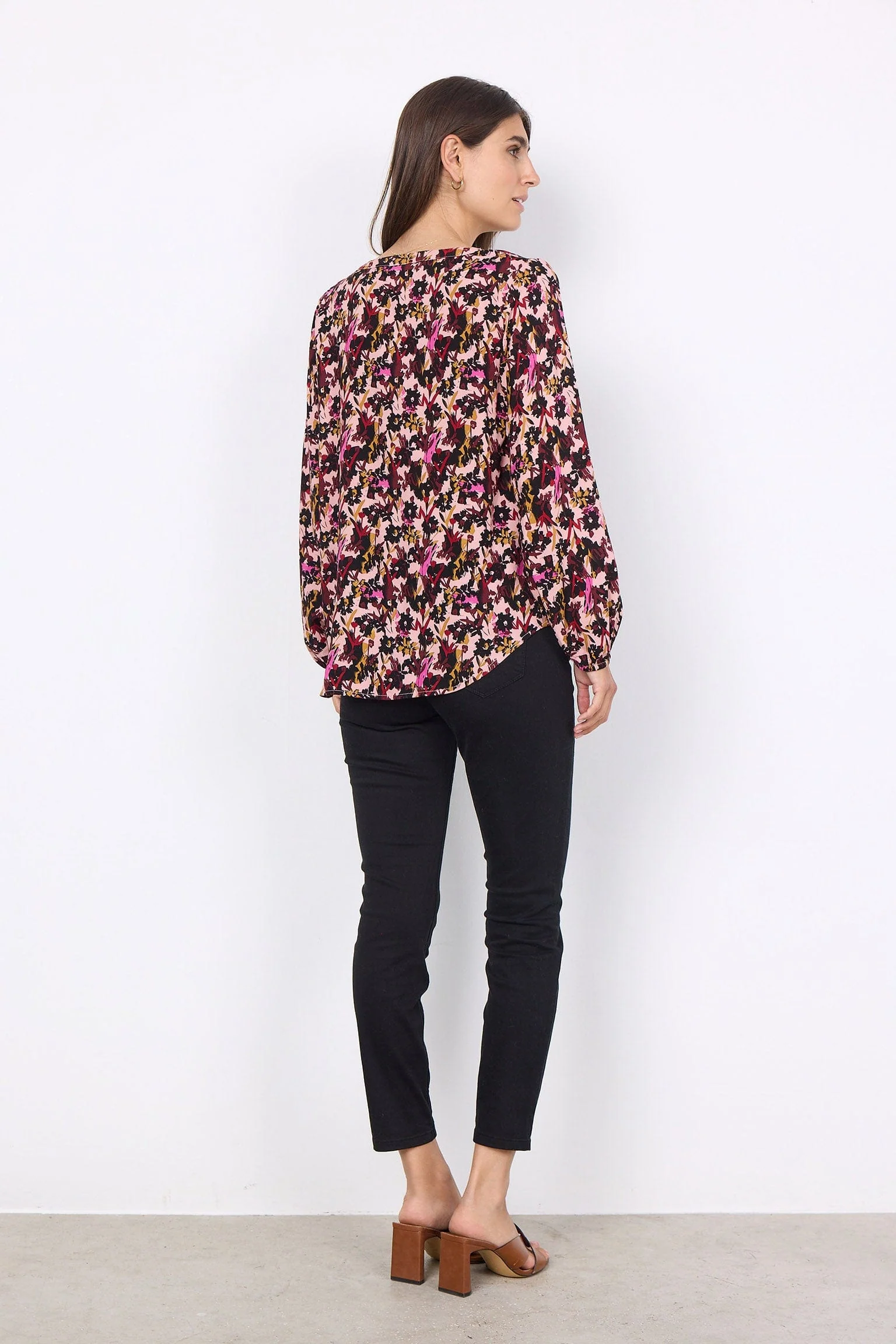 Talena Printed Blouse - Cardinal Combi - Image 5