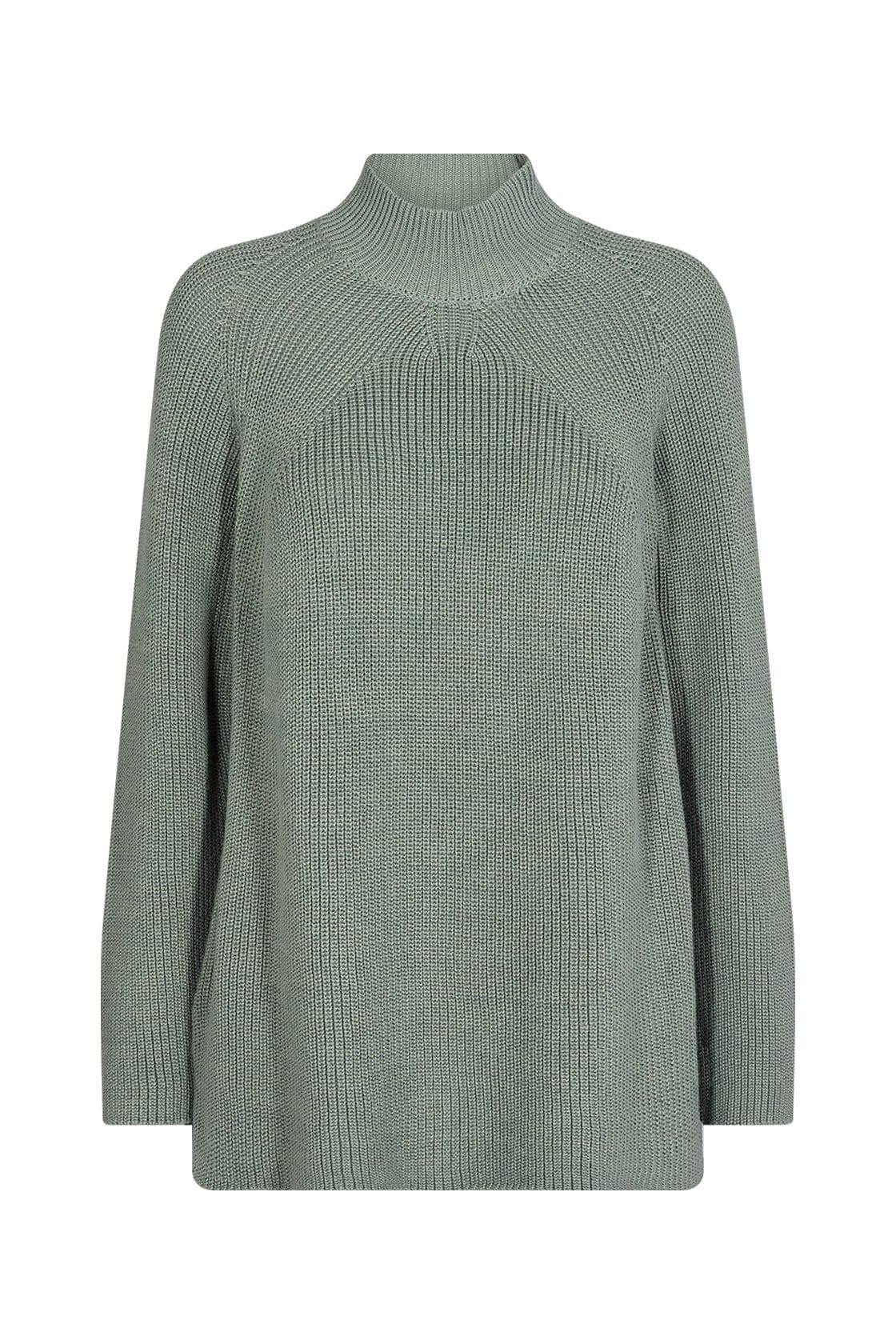 Tricia Polo Neck Jumper - Moss Green