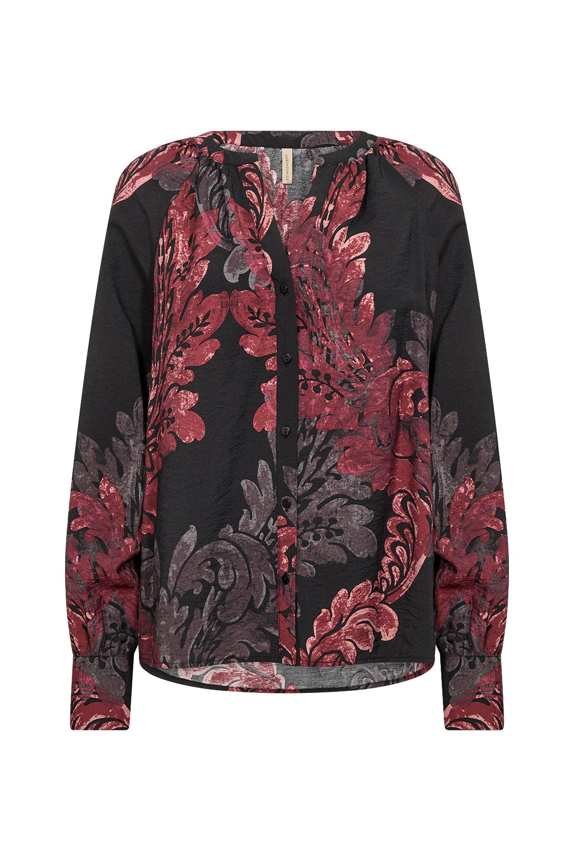 Vaike Printed Blouse - Red Combi
