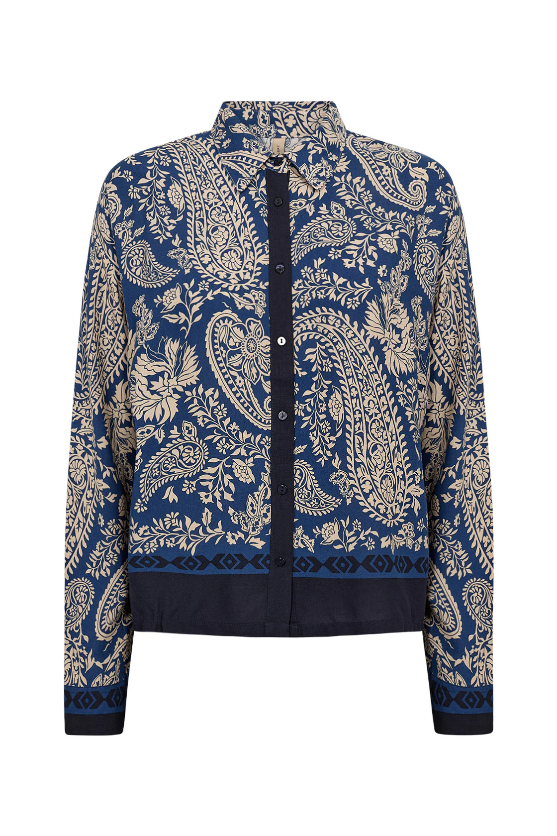 Valgerda Paisley Print Shirt - Estate Blue Combi