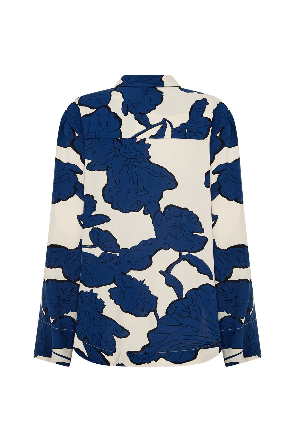 Vigdis Abstract Print Shirt - Estate Blue Combi - Image 5