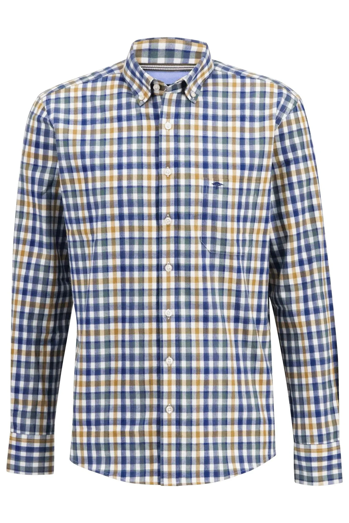 Supersoft Brushed Cotton Check Shirt - Caramel
