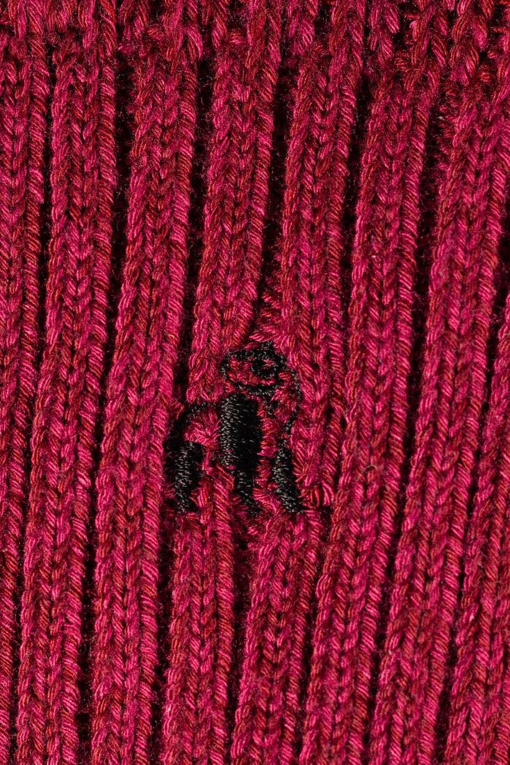 Bamboo Boot Sock - Burgundy - Image 6