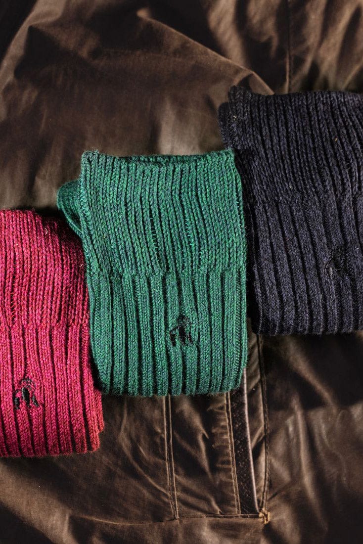Bamboo Boot Sock - Burgundy - Image 7