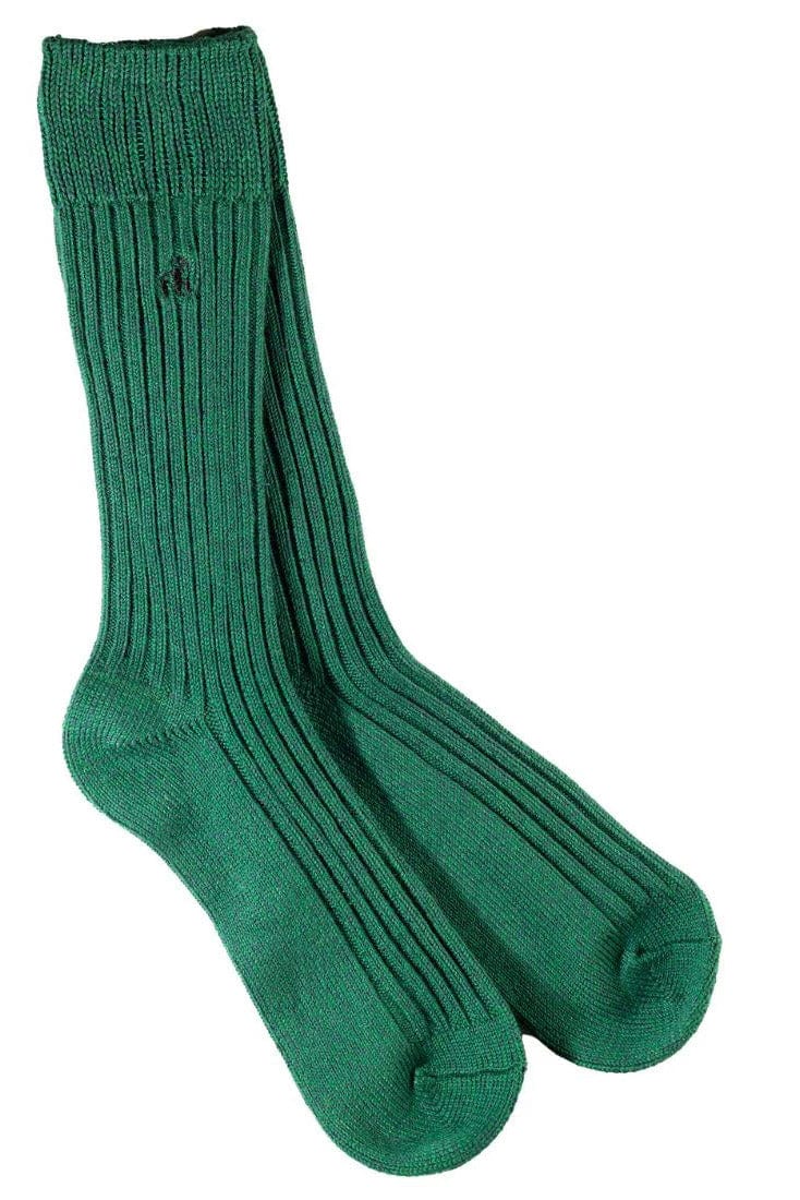 Bamboo Boot Sock - Racing Green